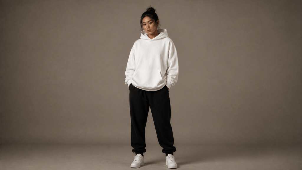UNYTI BLVCK ROSE Hoodie Blanc
