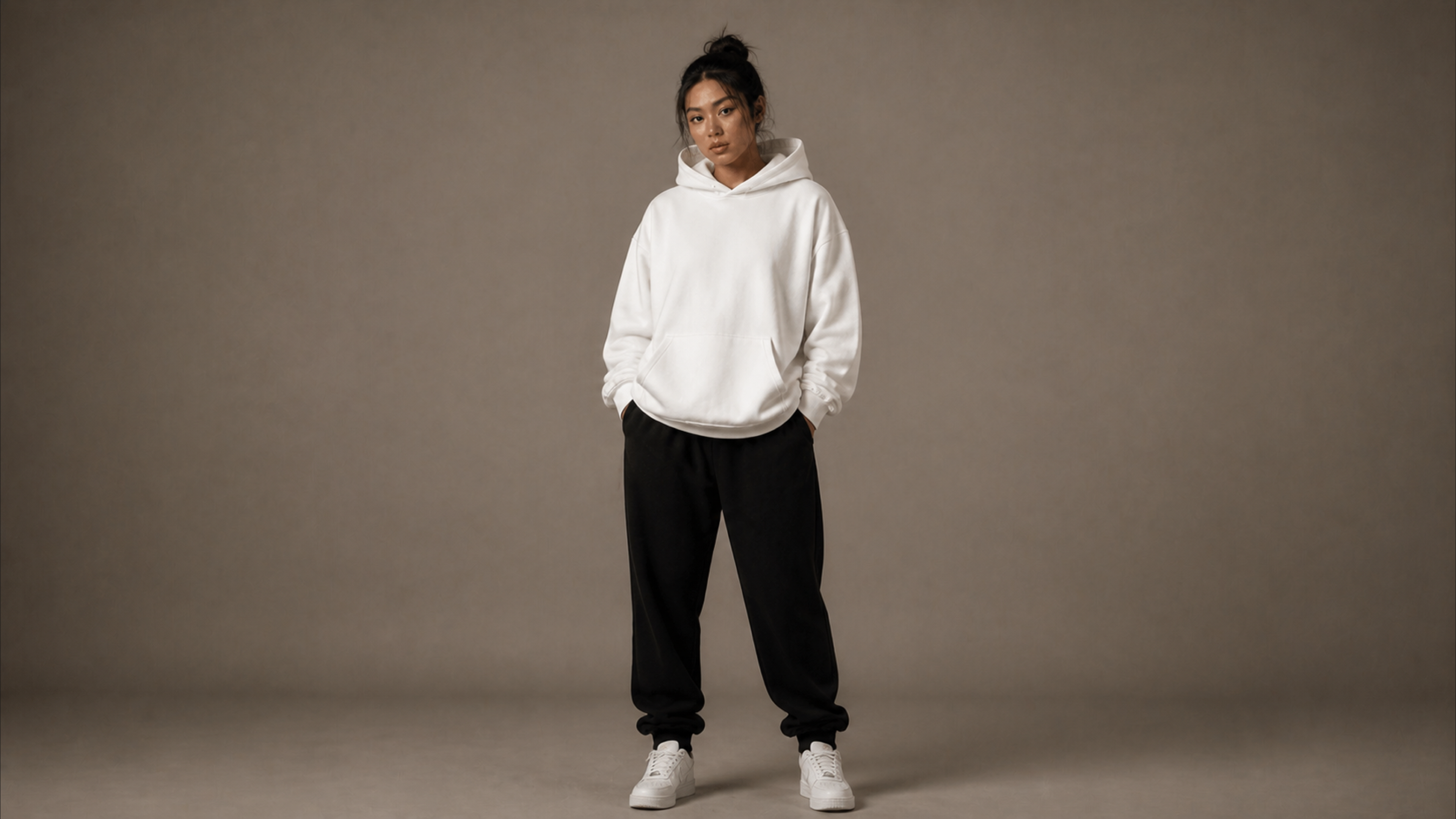 UNYTI BLVCK ROSE Hoodie Blanc