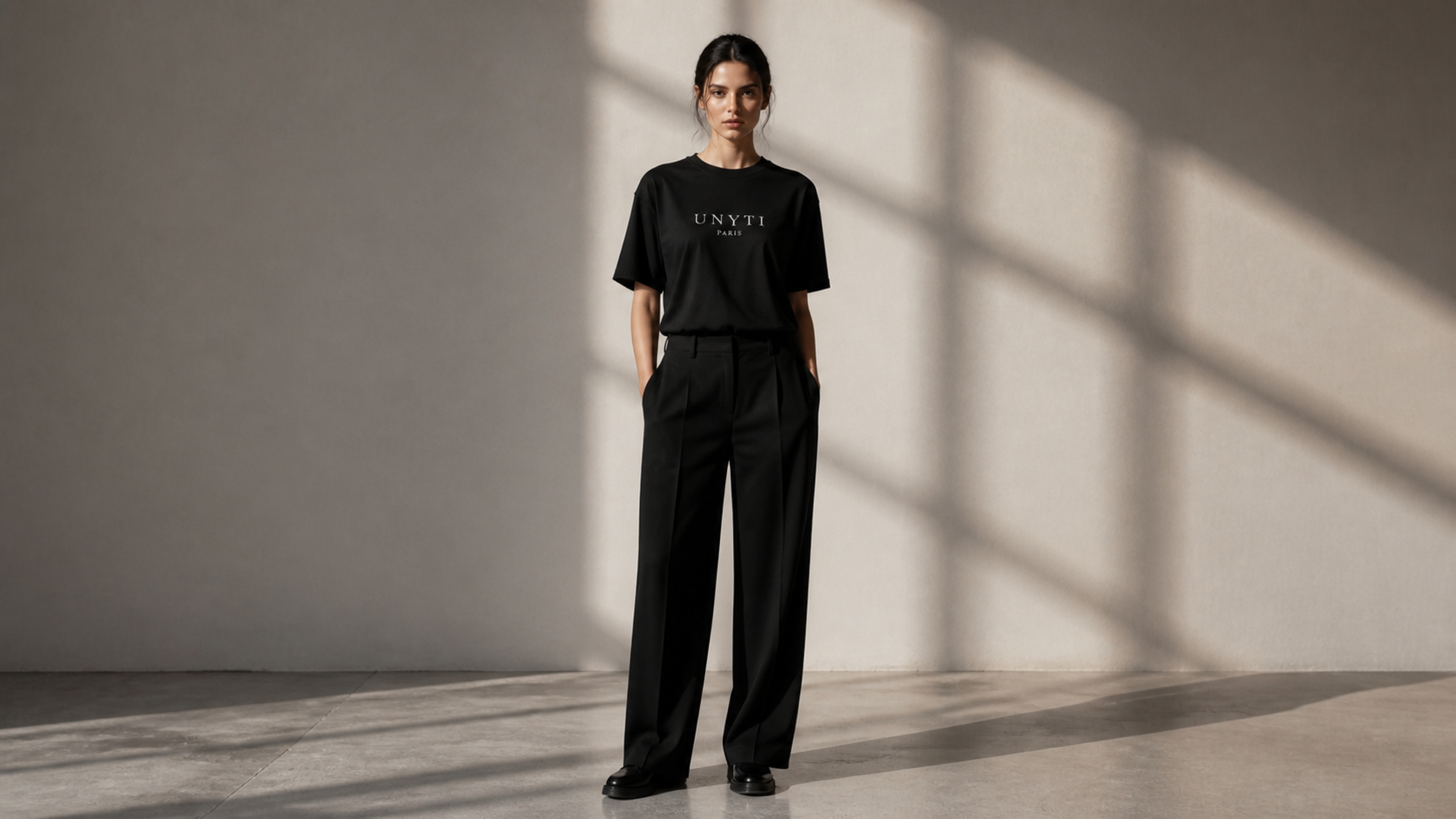 UNYTI PARIS T-shirt regular Noir