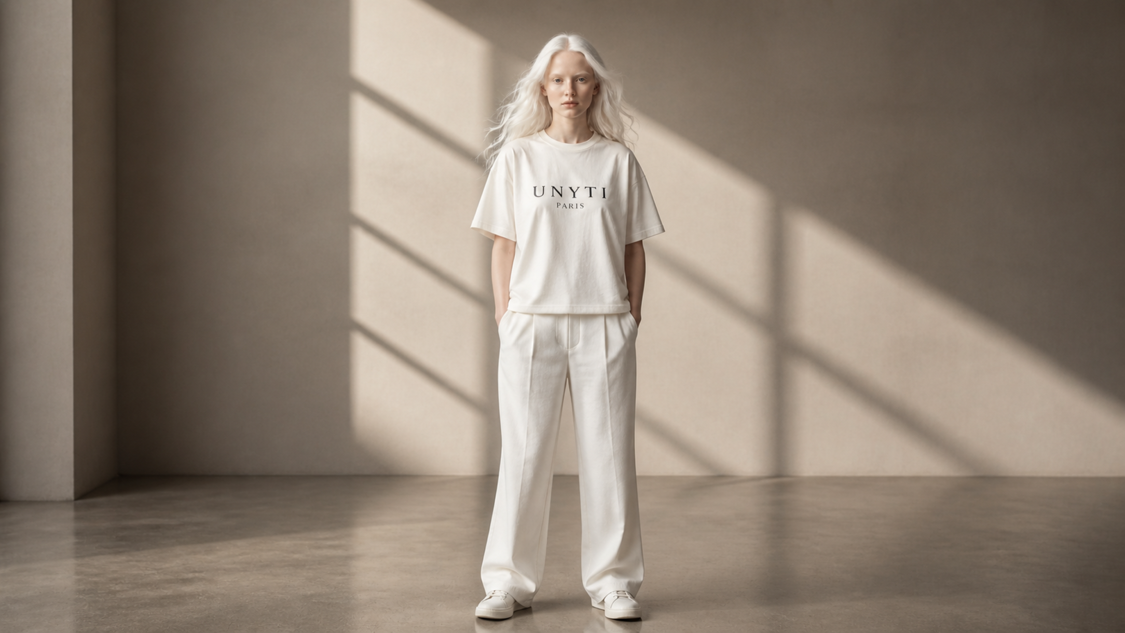 UNYTI PARIS T-shirt regular Blanc