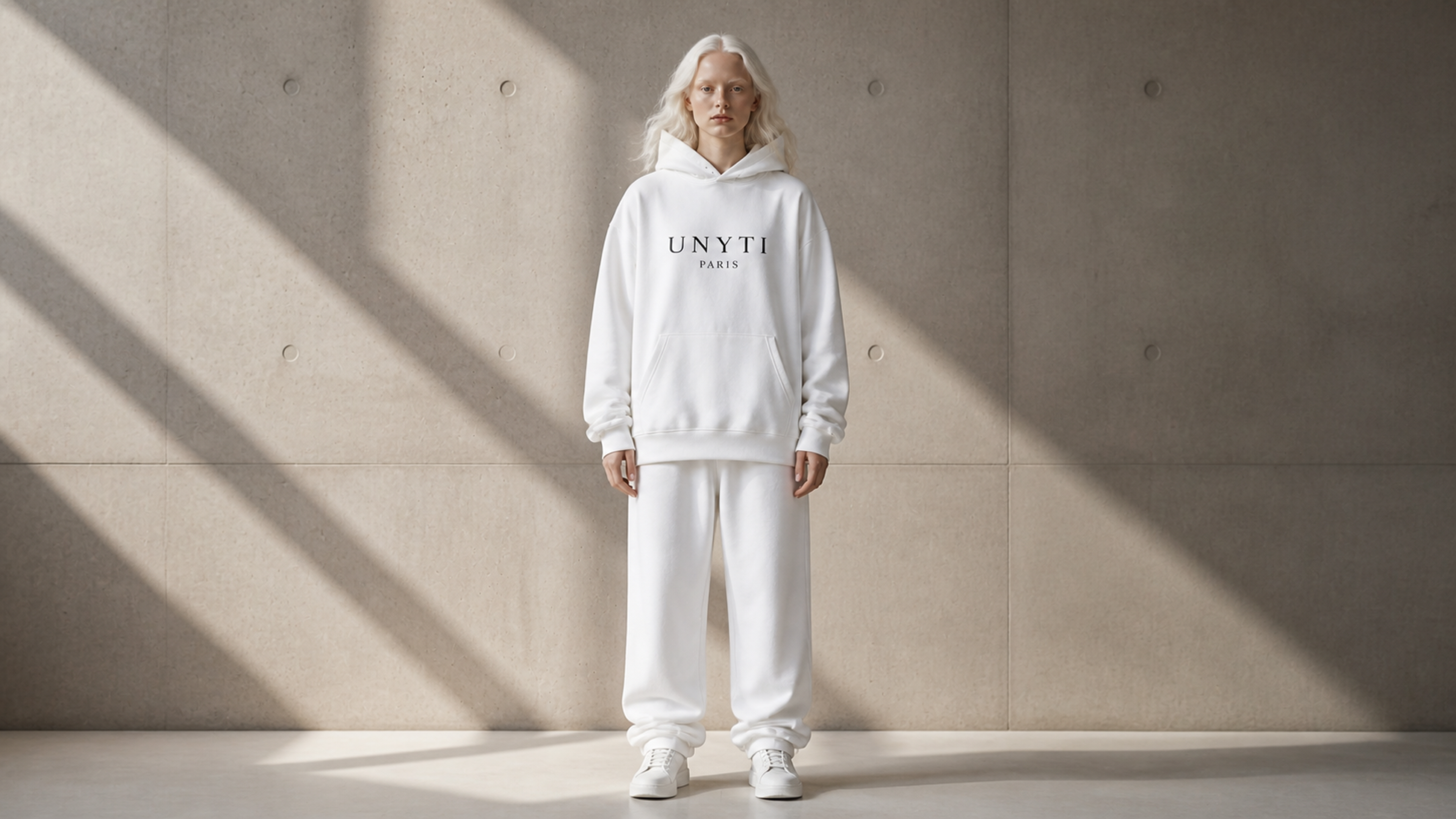 UNYTI PARIS Hoodie Blanc