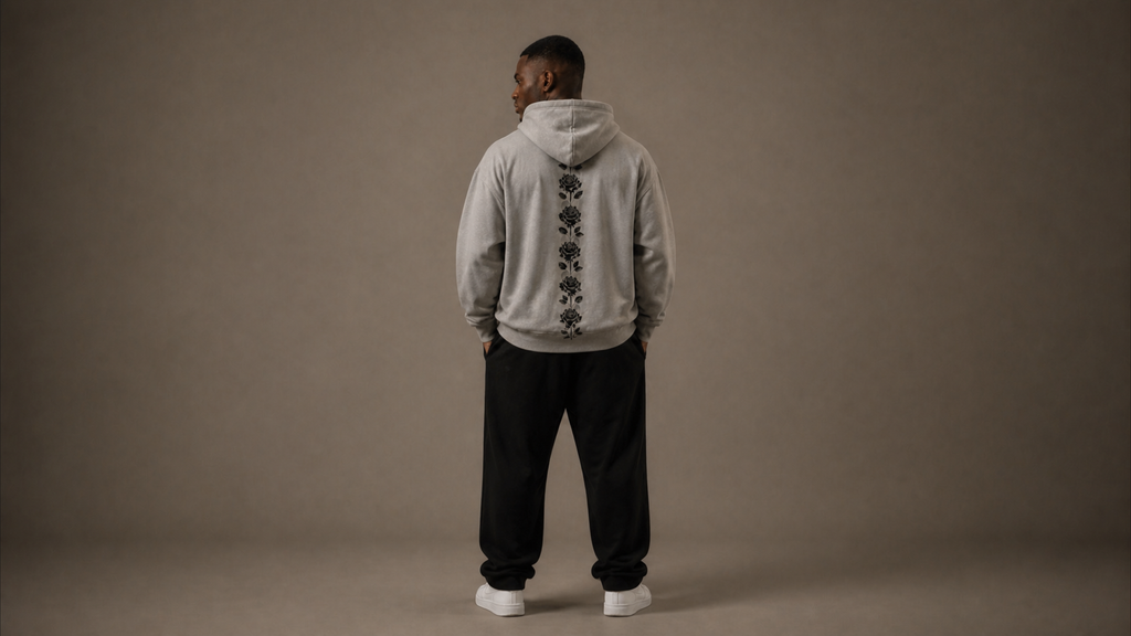 UNYTI BLVCK ROSE Hoodie gris