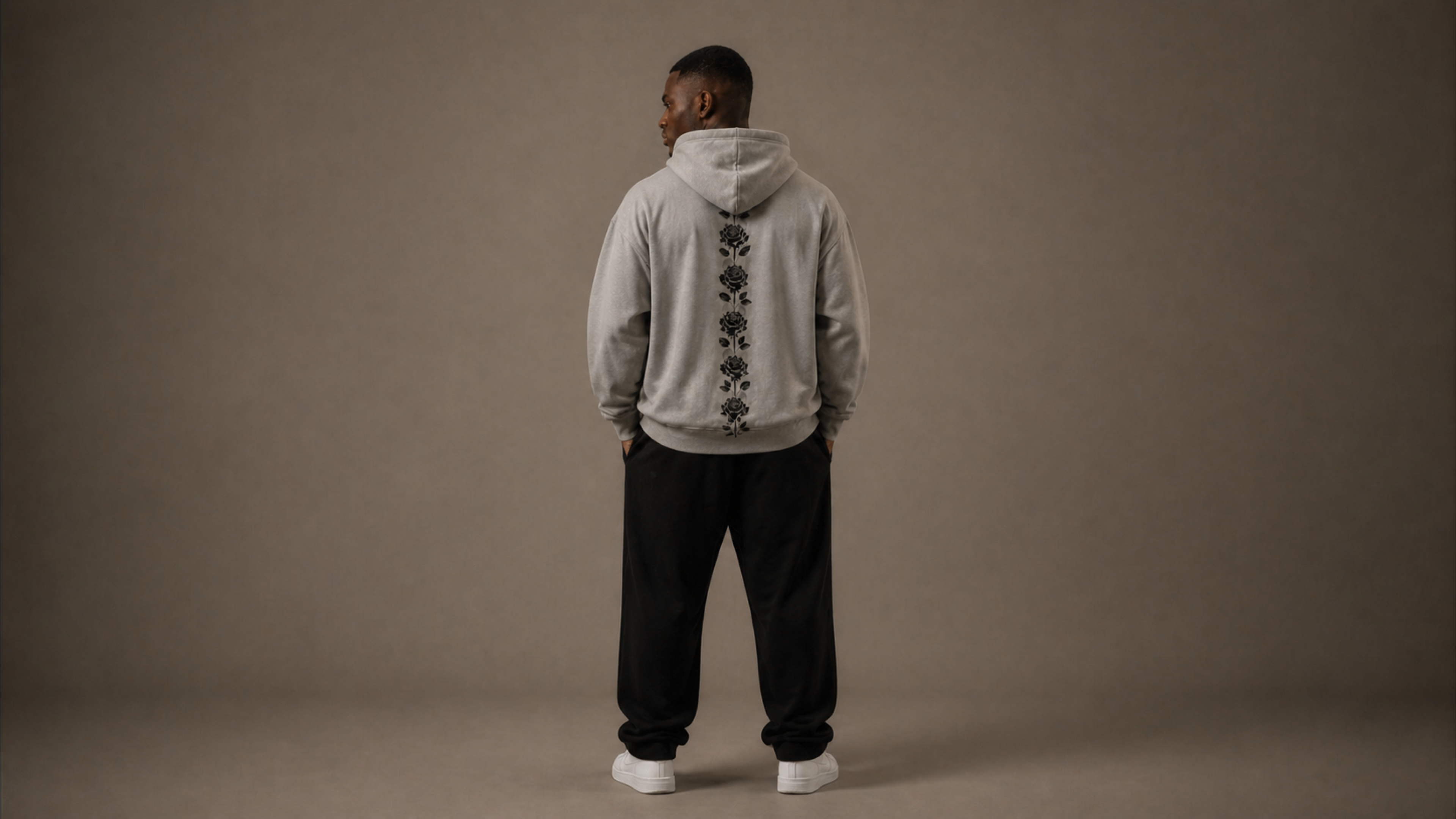 UNYTI BLVCK ROSE Hoodie gris