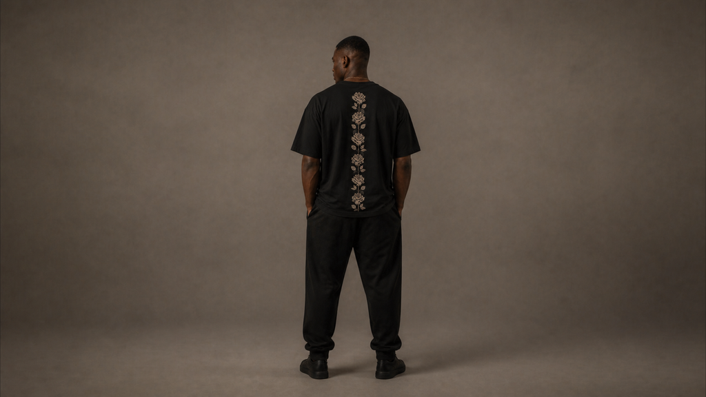UNYTI BLVCK ROSE  T-shirt Noir