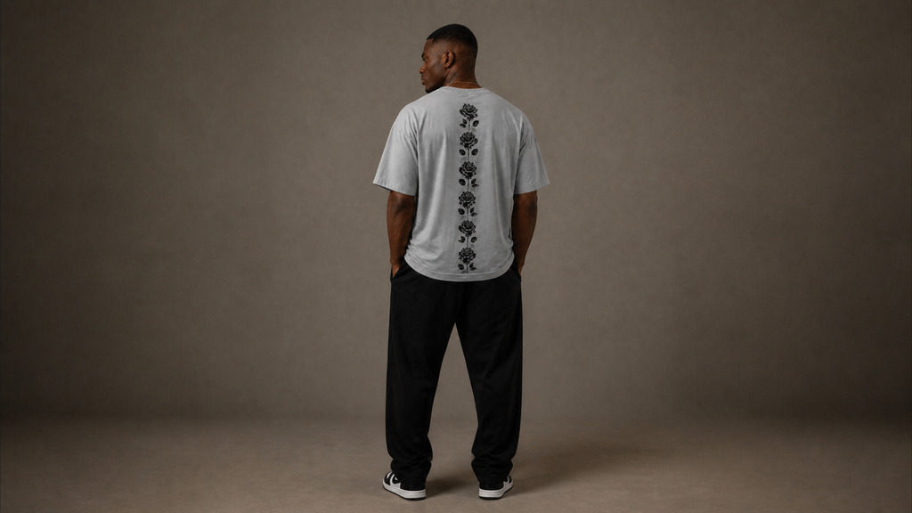 UNYTI BLVCK ROSE  T-shirt Gris