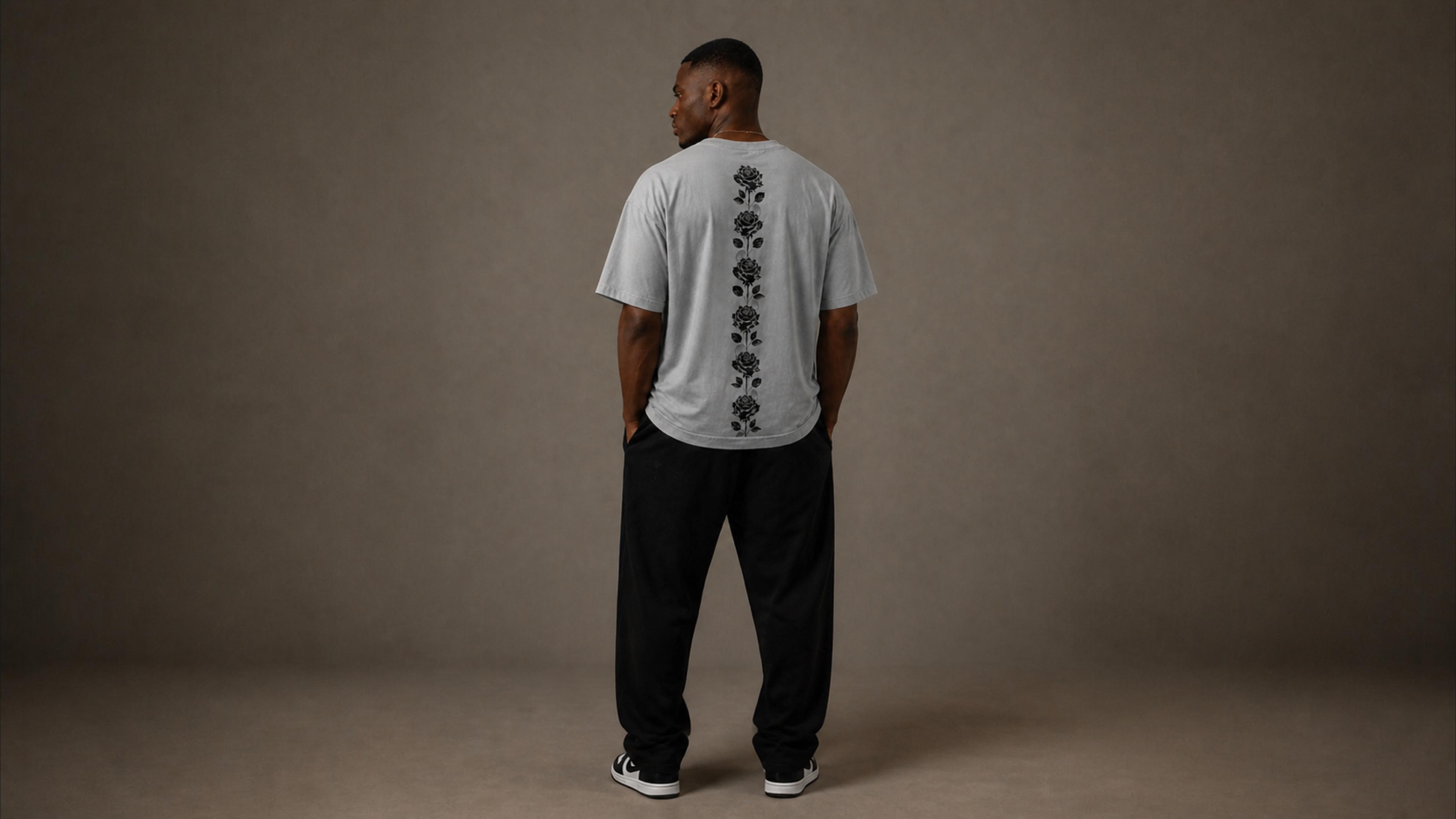 UNYTI BLVCK ROSE  T-shirt Gris