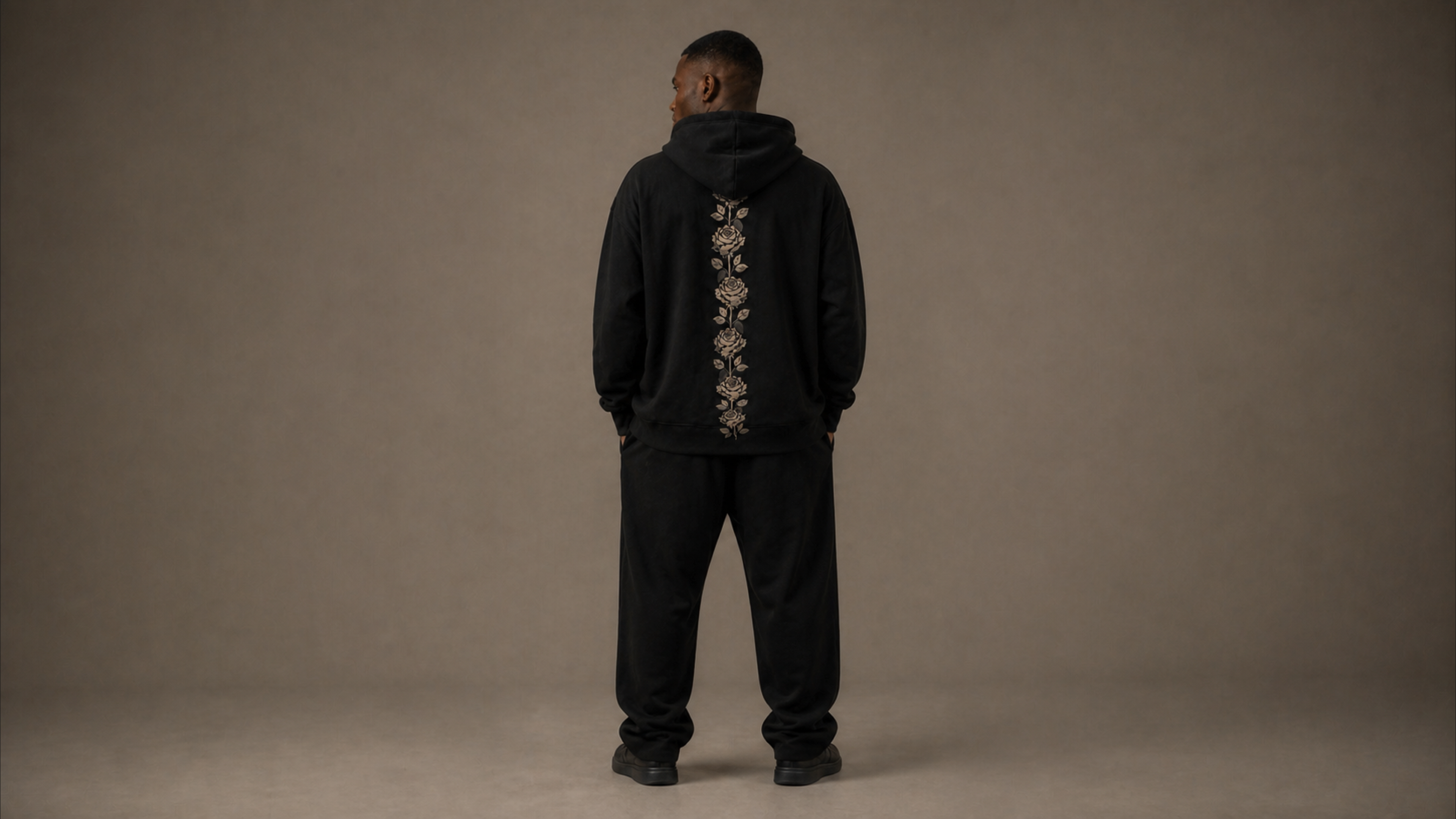 UNYTI BLVCK ROSE Hoodie noir