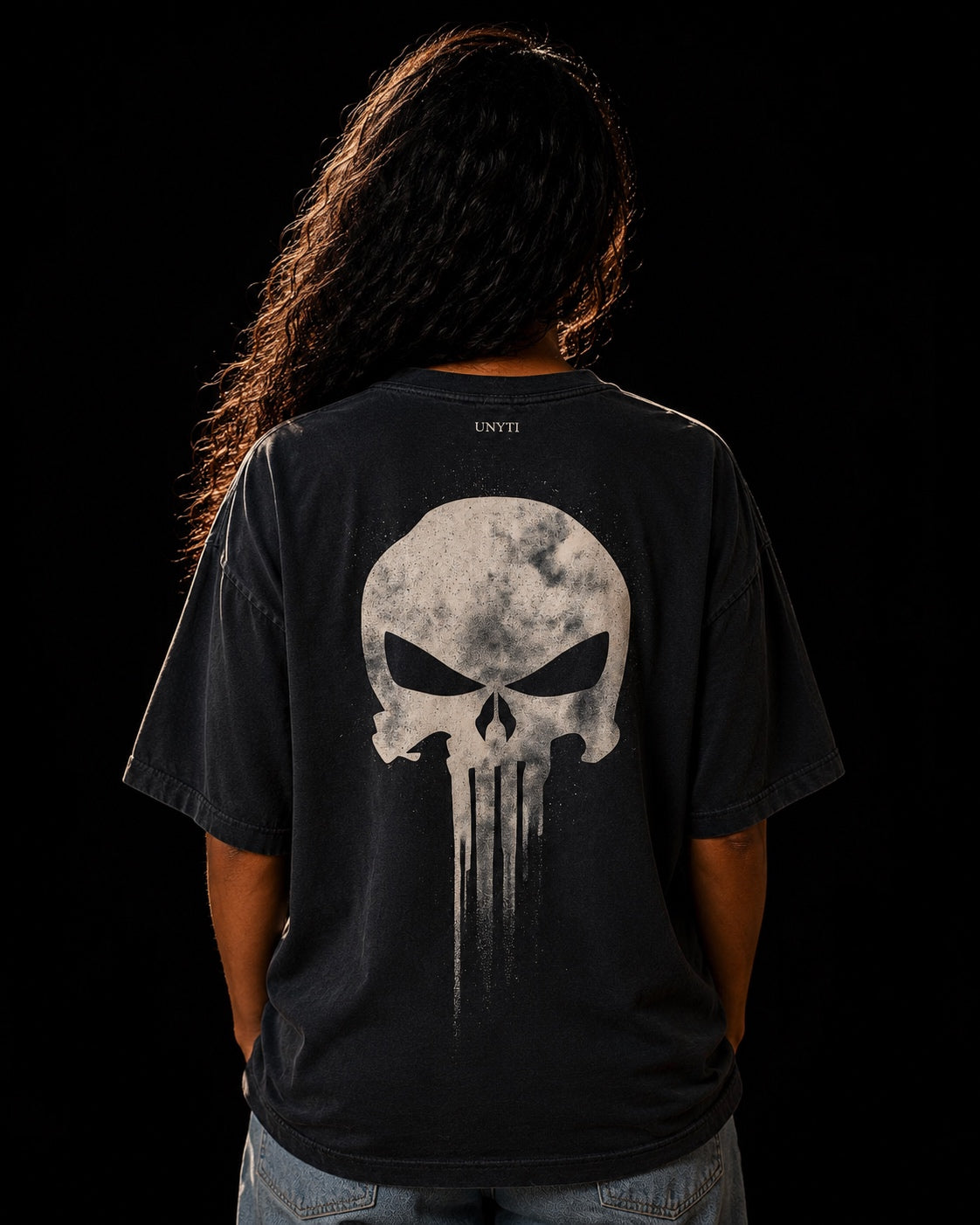 UNYTEEBOARD Skull Noir — t-shirt noir