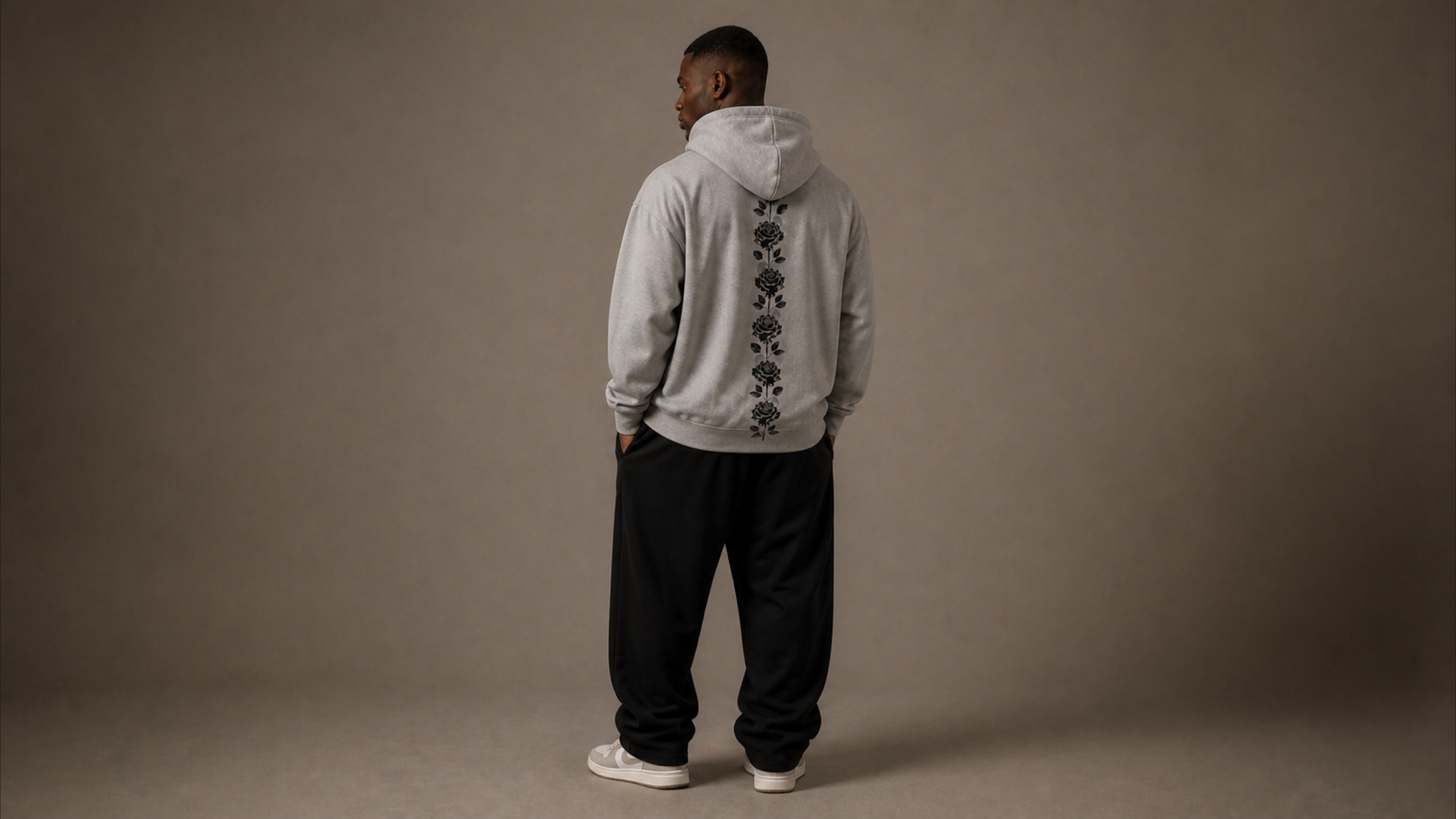 UNYTI BLVCK ROSE Hoodie gris