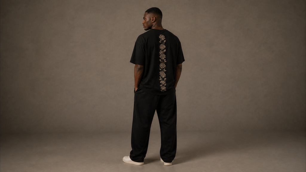UNYTI BLVCK ROSE  T-shirt Noir