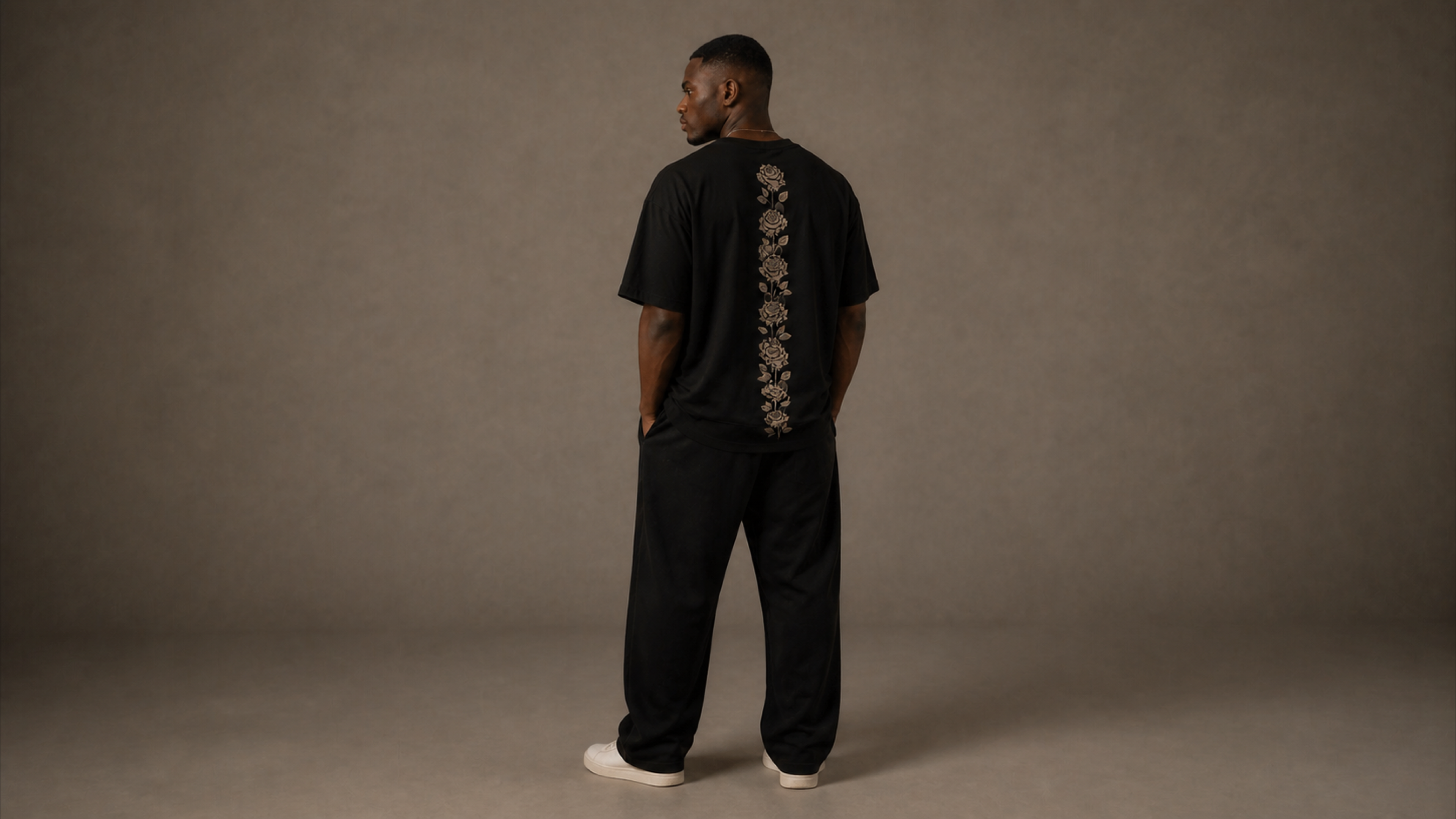 UNYTI BLVCK ROSE  T-shirt Noir