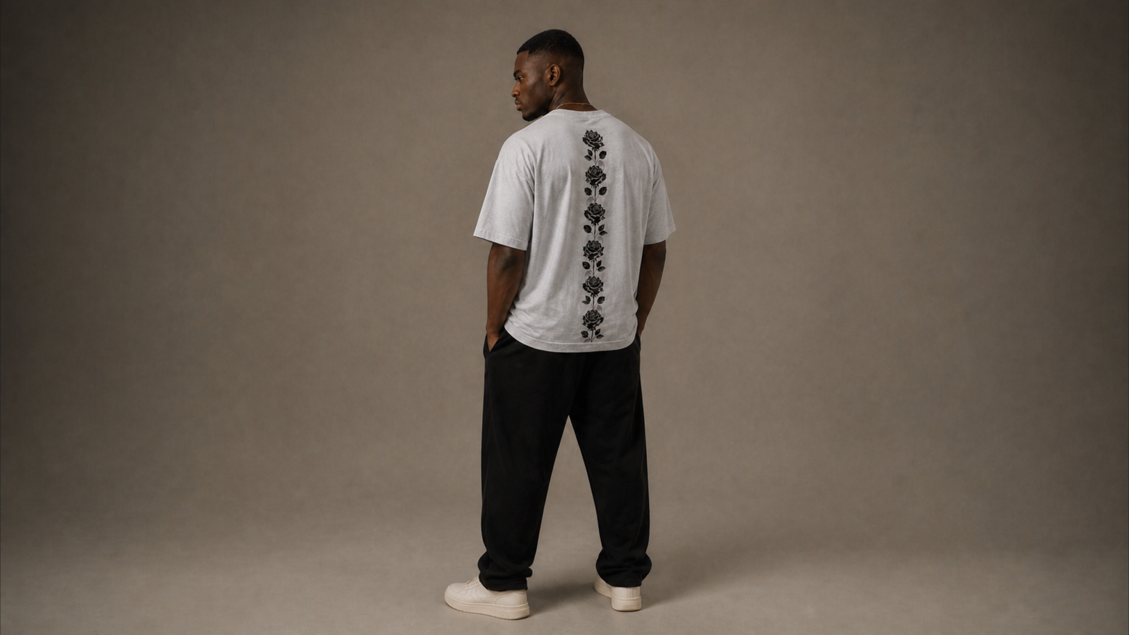 UNYTI BLVCK ROSE  T-shirt Gris