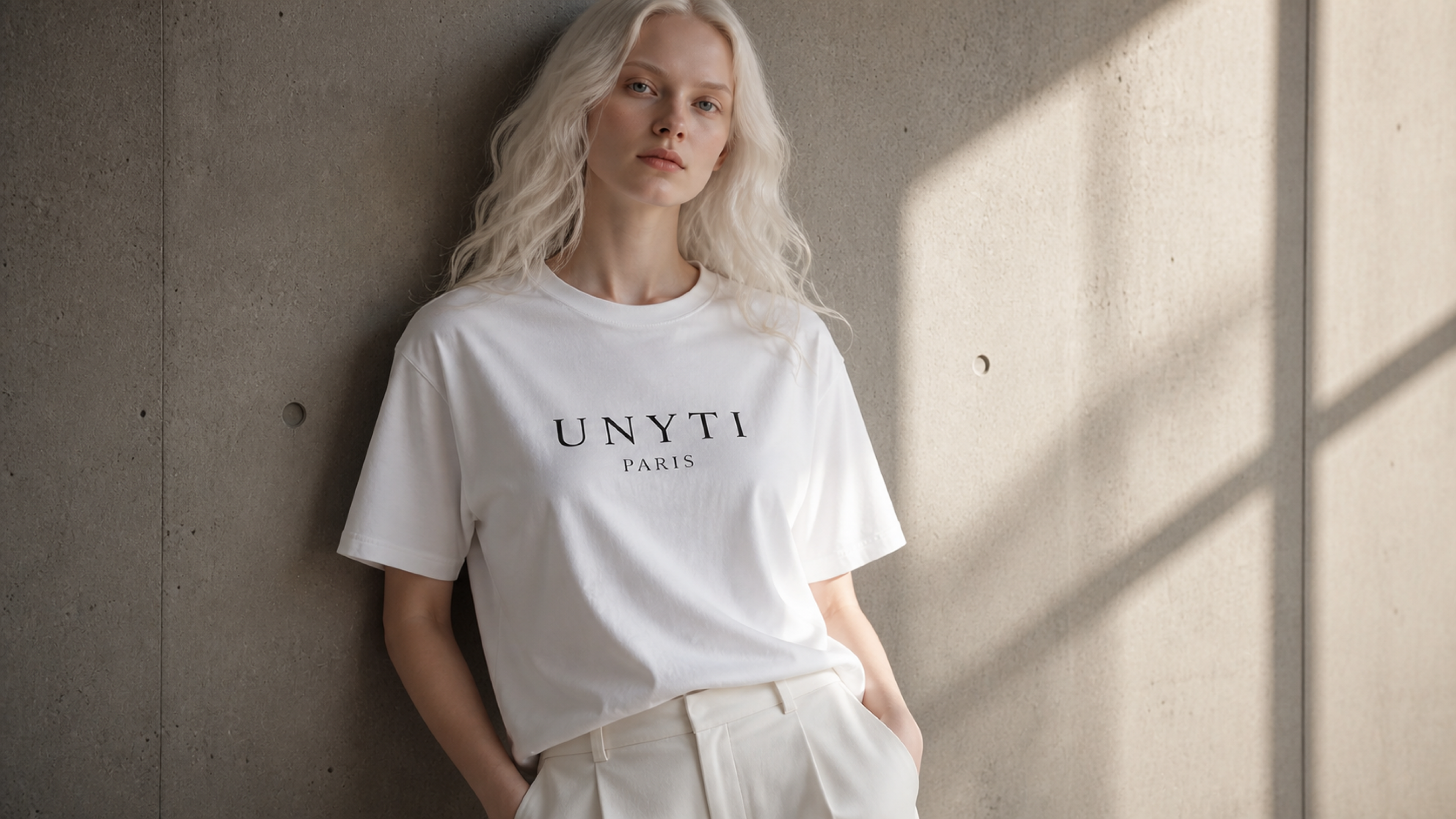 UNYTI PARIS T-shirt regular Blanc