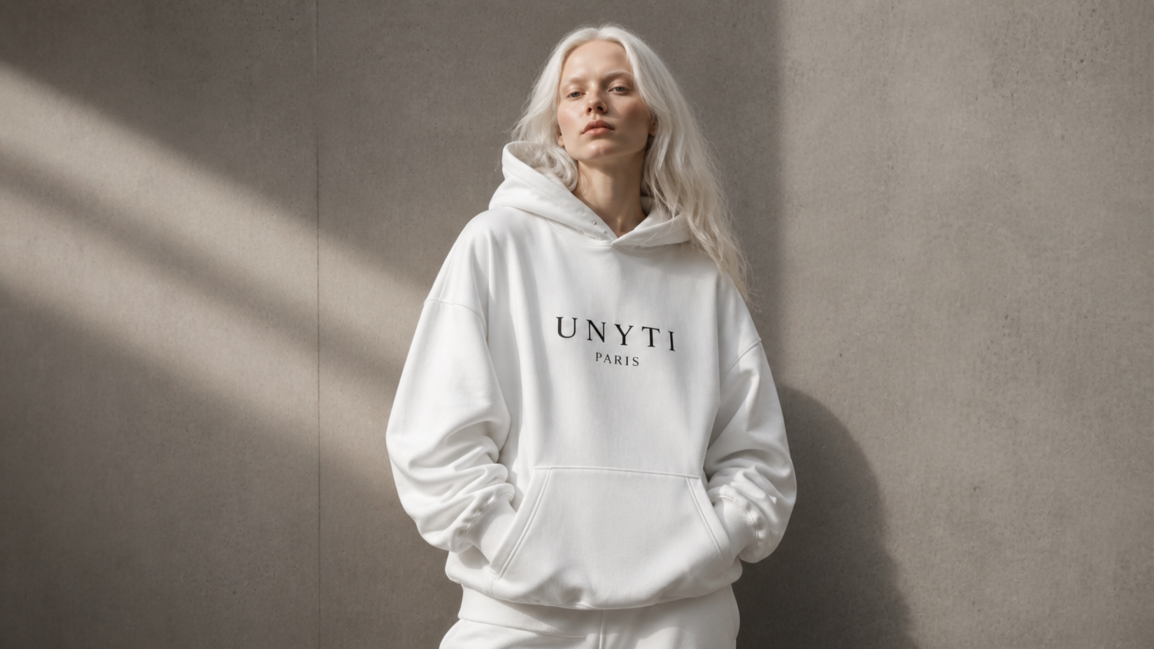 UNYTI PARIS Hoodie Blanc