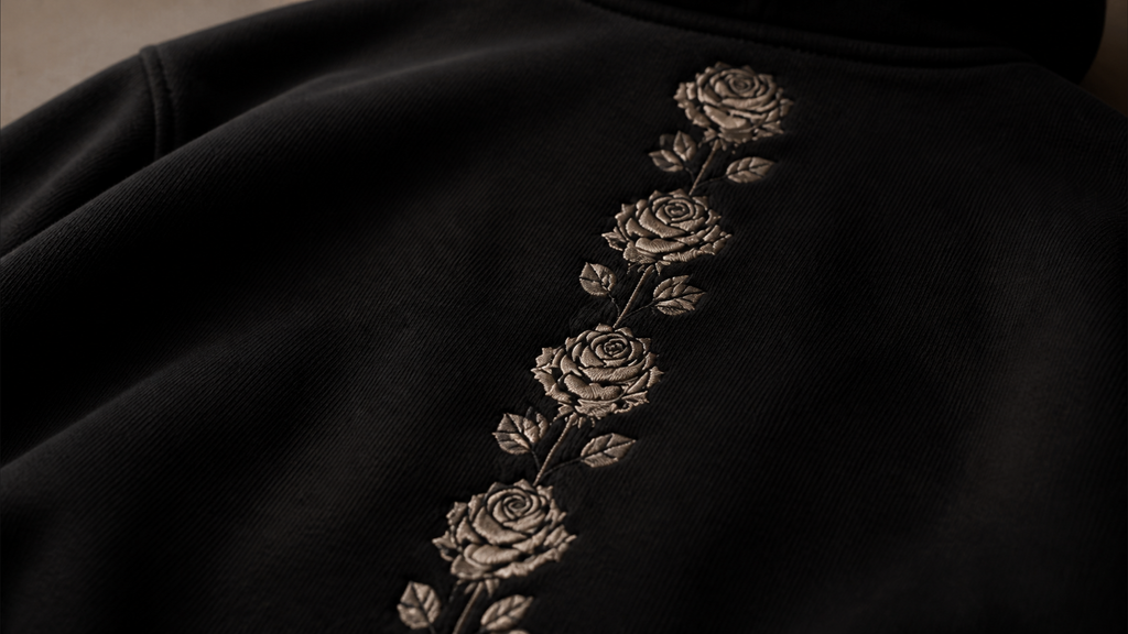 UNYTI BLVCK ROSE Hoodie noir