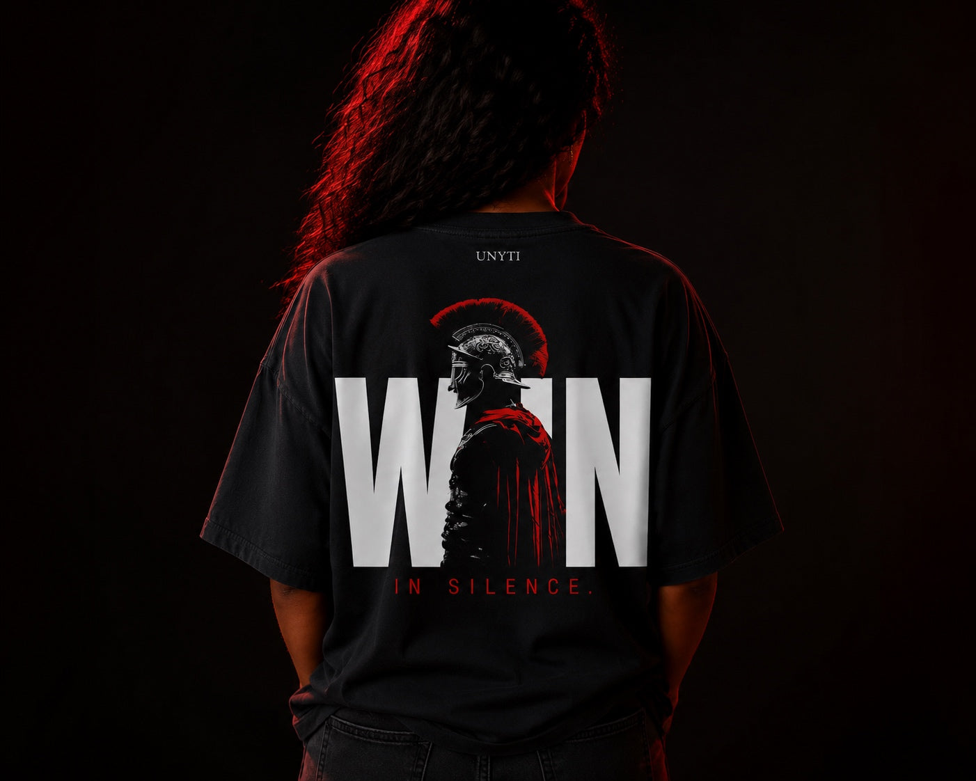 UNYTEEBOARD Win in Silence Noir — t-shirt noir