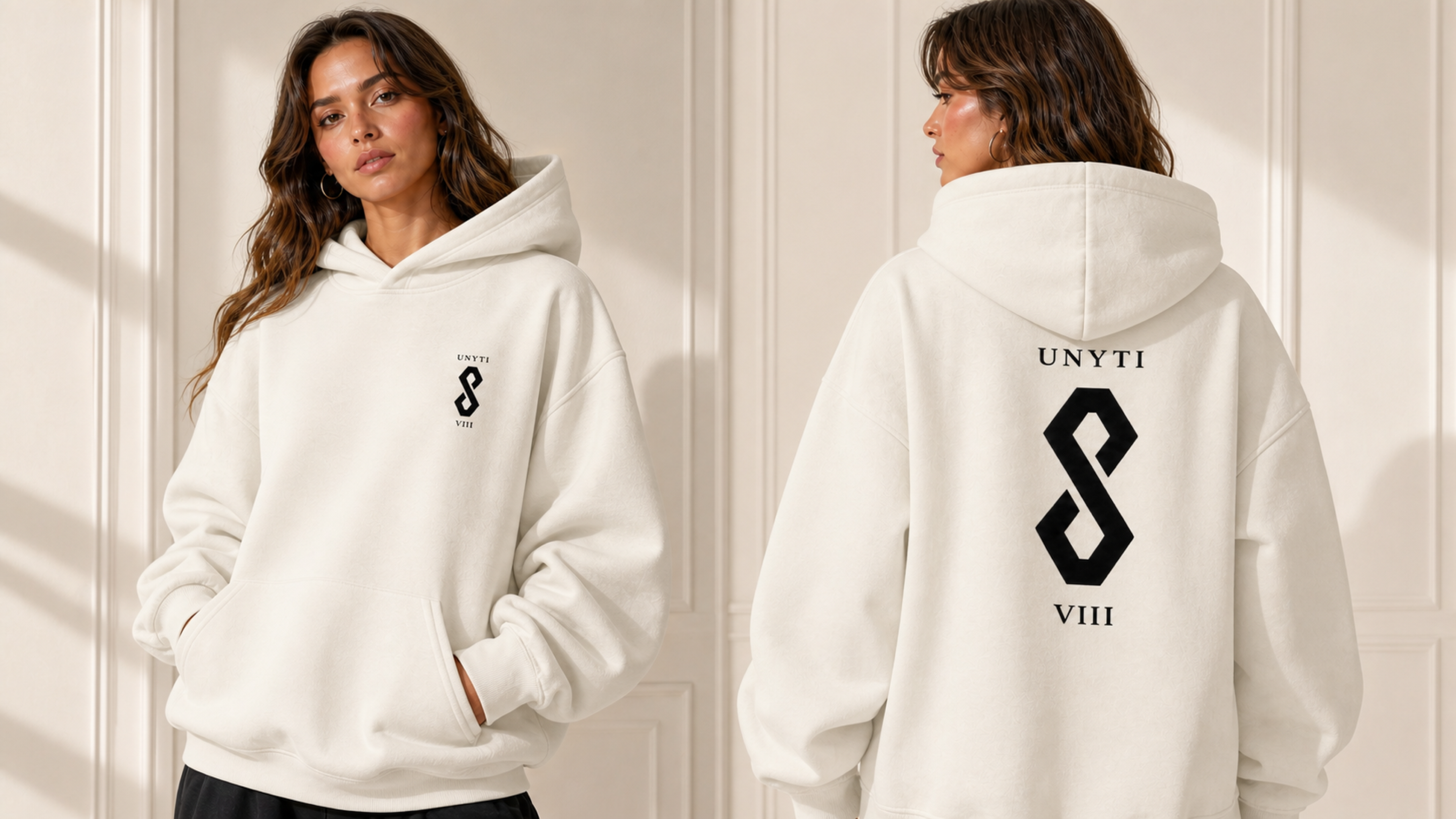 UNYTI EIGHT VIII - Hoodie - Blanc