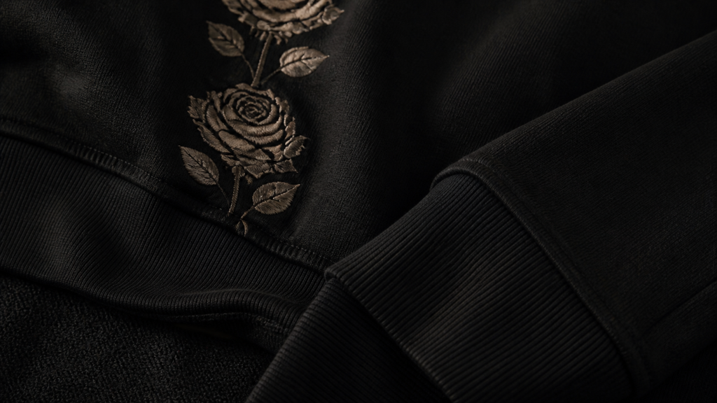 UNYTI BLVCK ROSE Hoodie noir