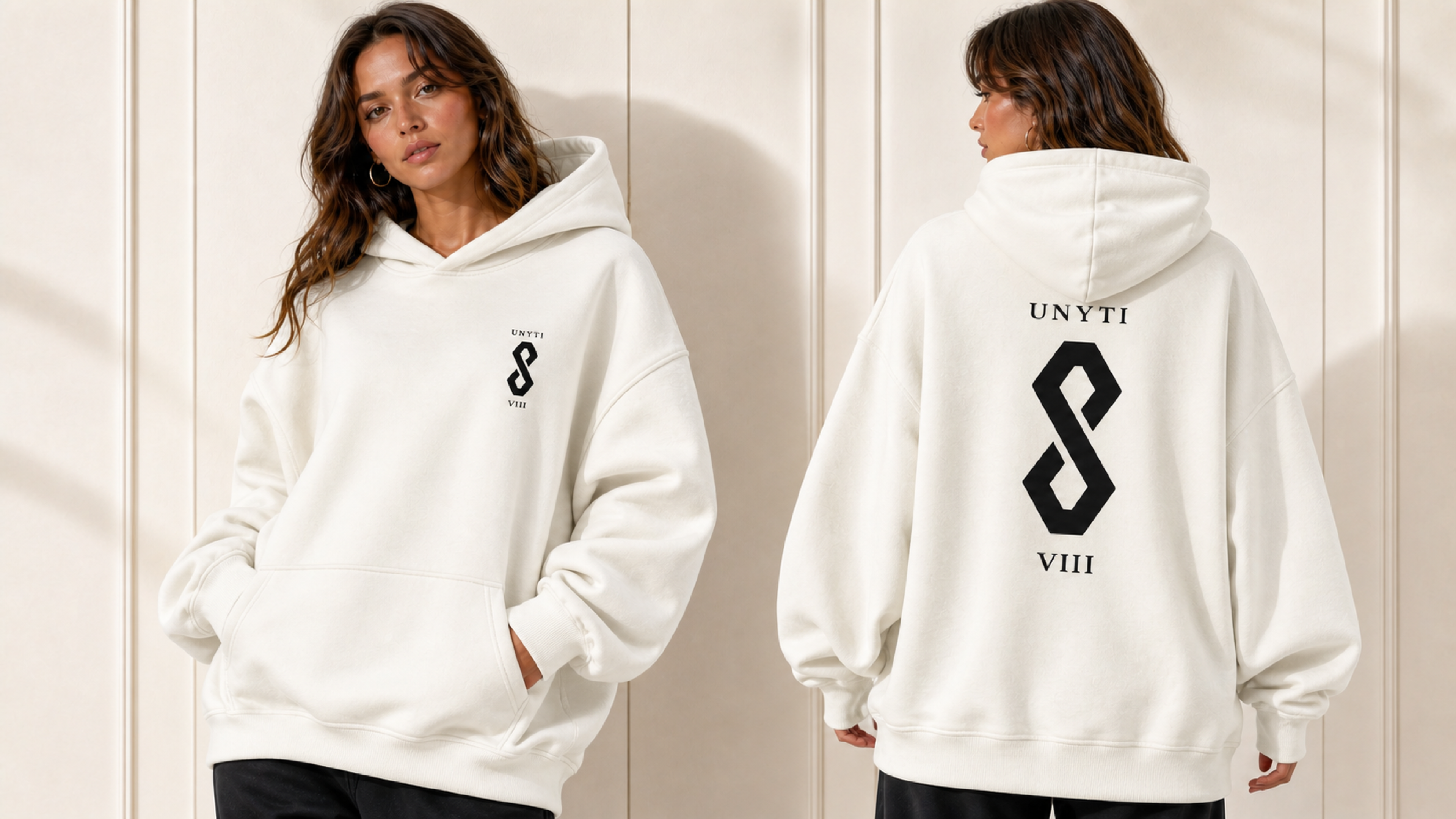 UNYTI EIGHT VIII - Hoodie - Blanc
