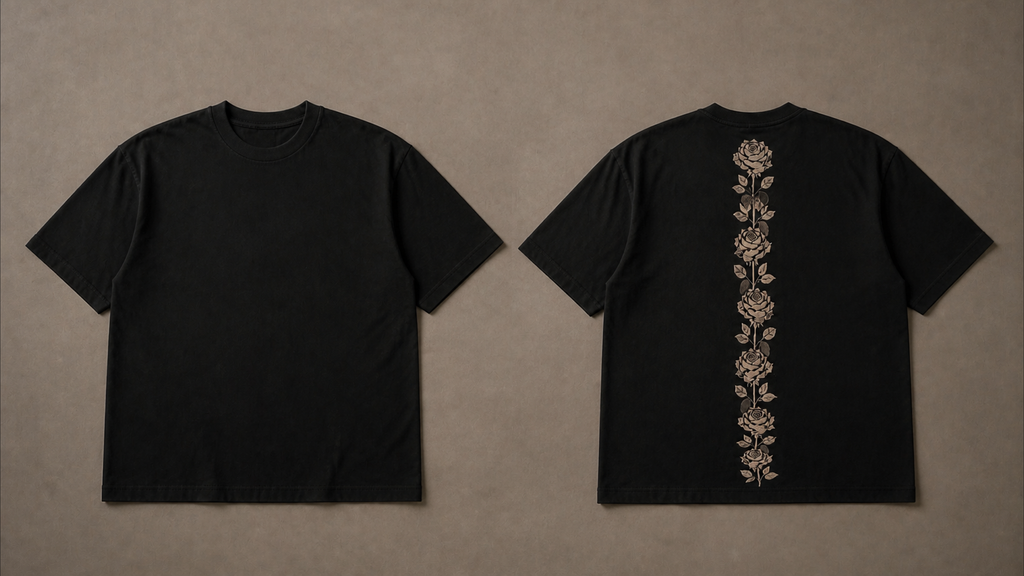 UNYTI BLVCK ROSE  T-shirt Noir