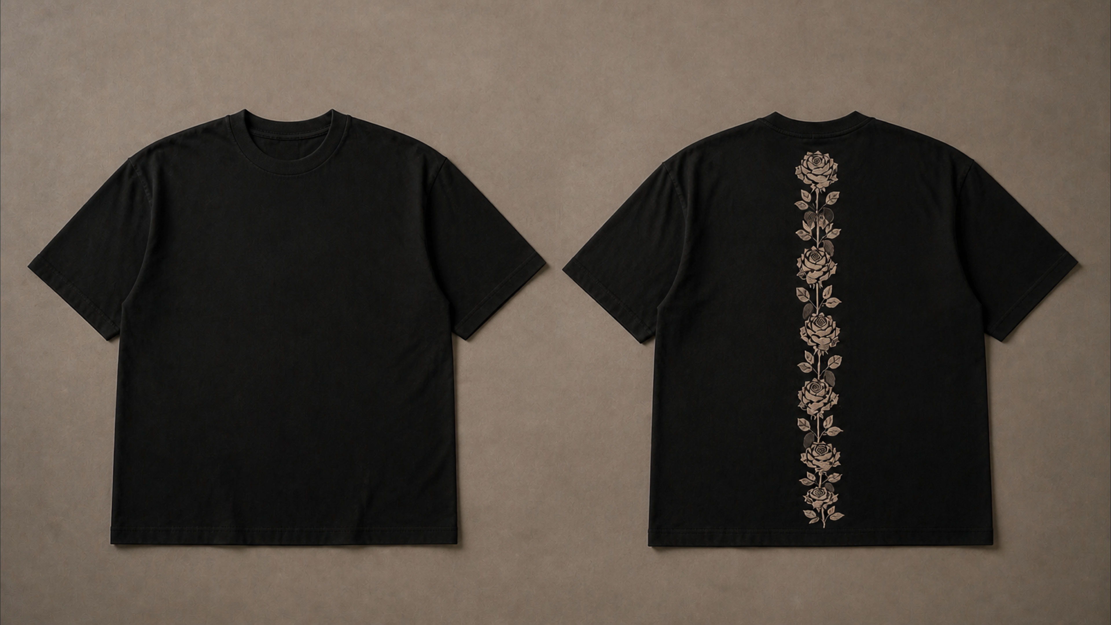 UNYTI BLVCK ROSE  T-shirt Noir