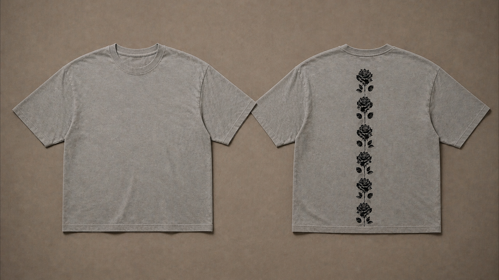UNYTI BLVCK ROSE  T-shirt Gris