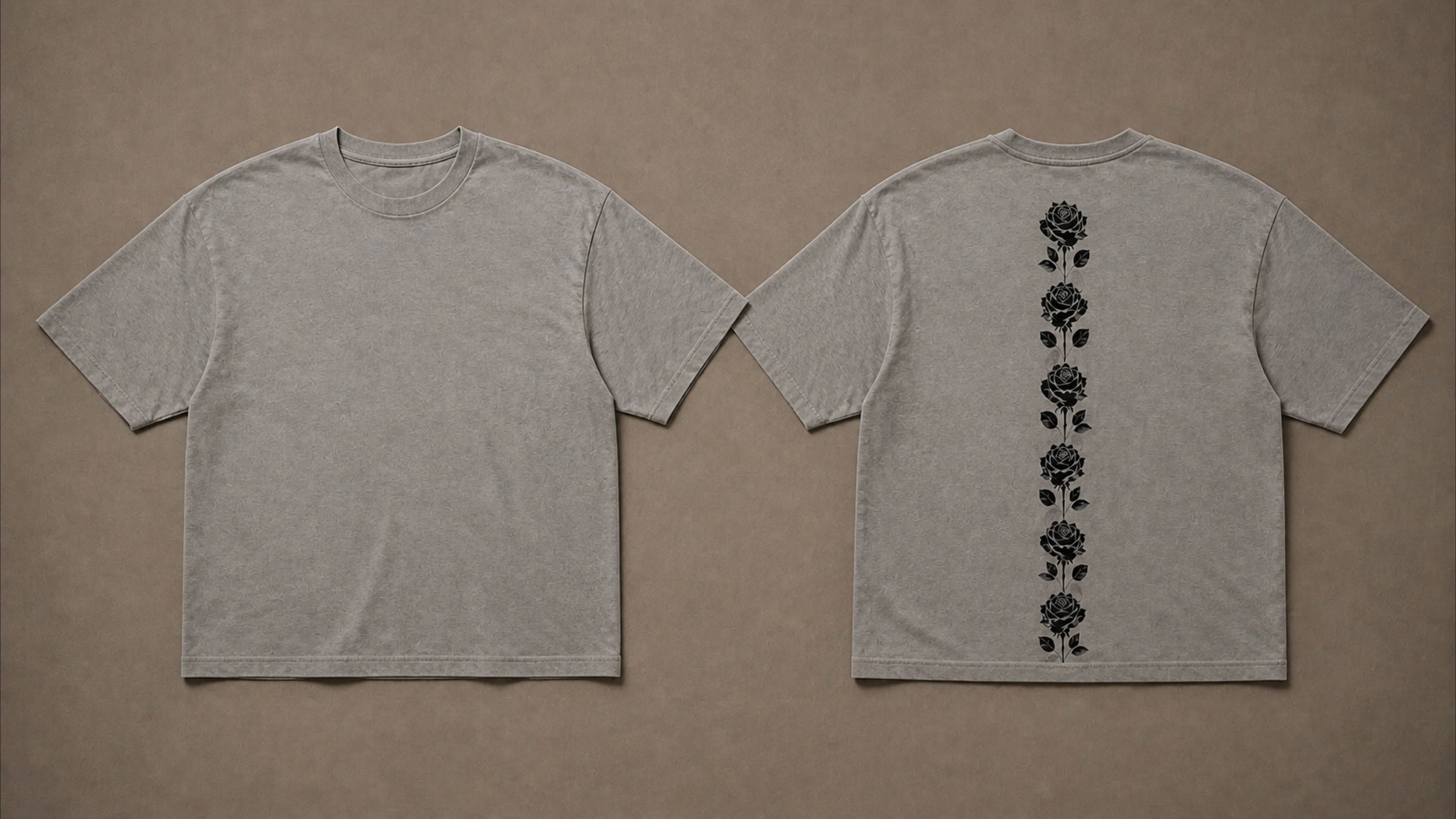 UNYTI BLVCK ROSE  T-shirt Gris