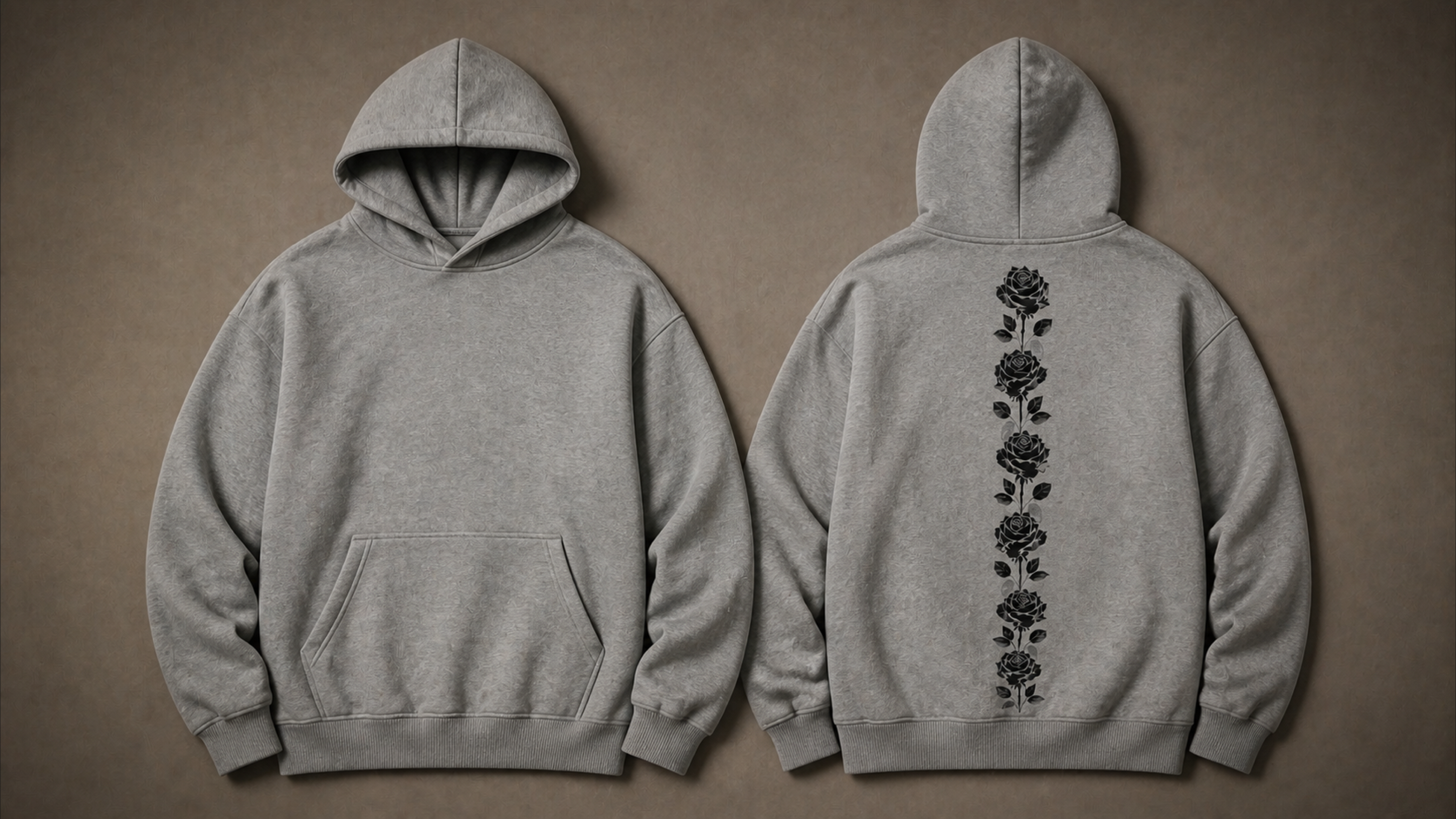 UNYTI BLVCK ROSE Hoodie gris