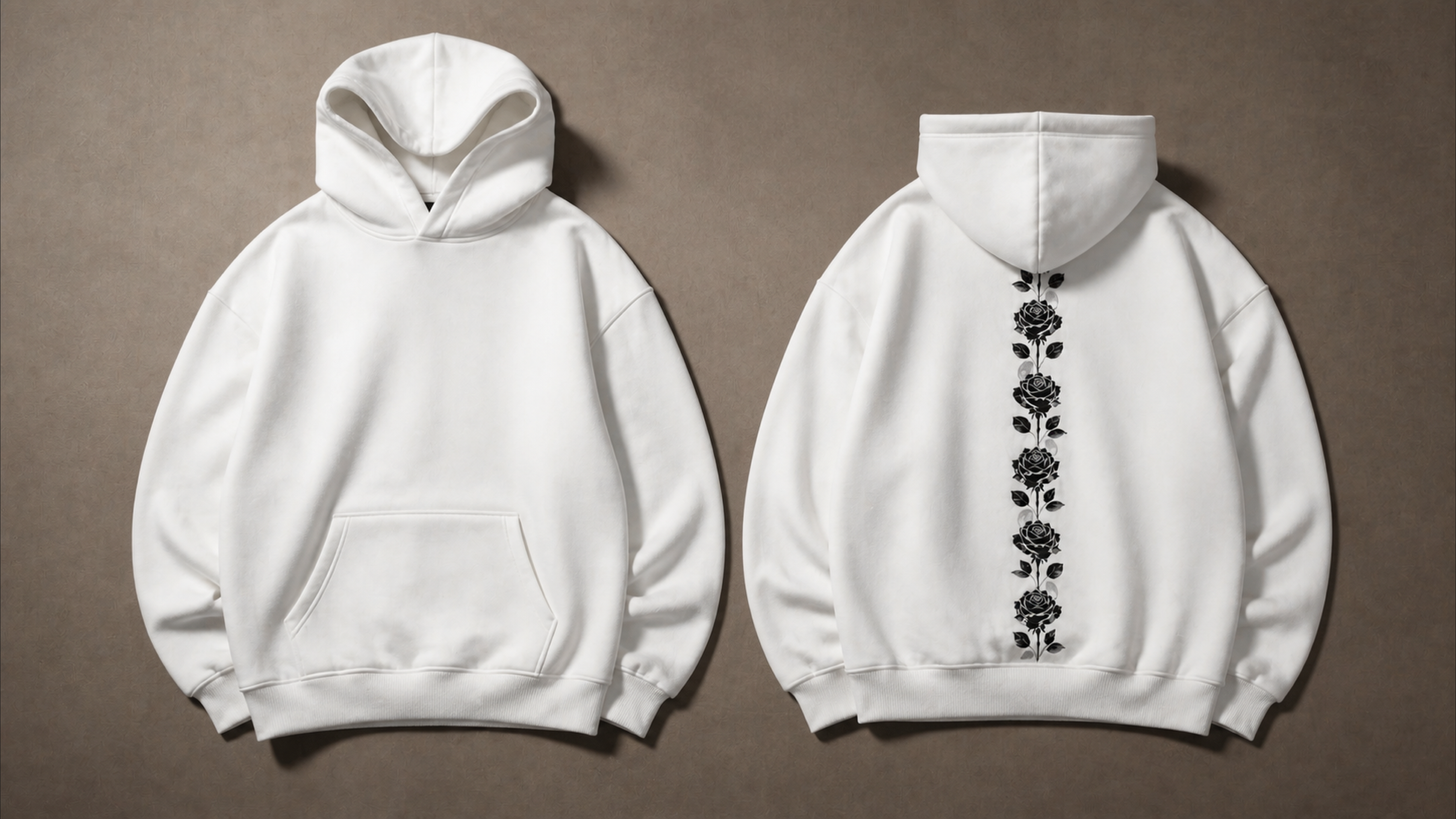 UNYTI BLVCK ROSE Hoodie Blanc