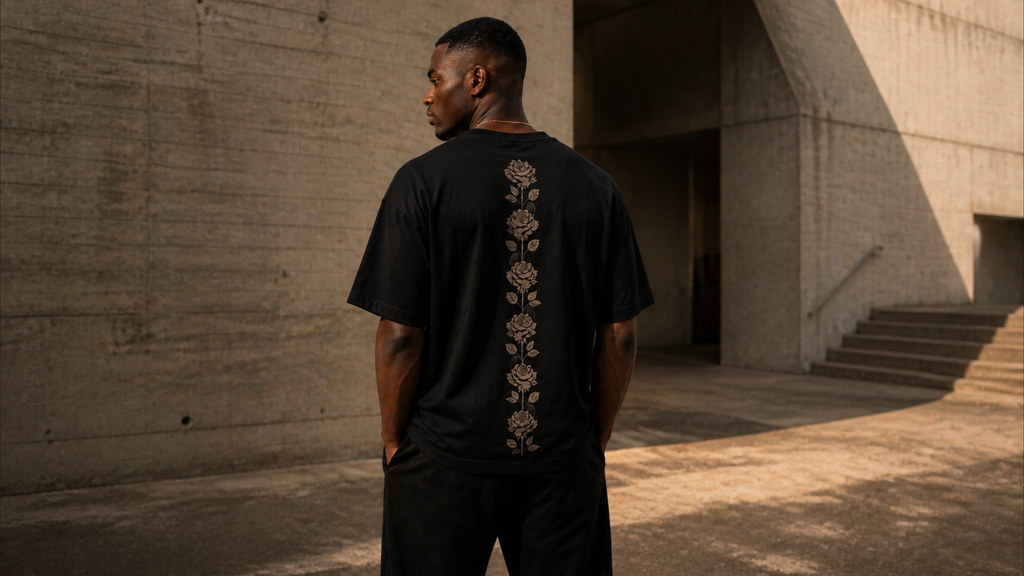 UNYTI BLVCK ROSE  T-shirt Noir