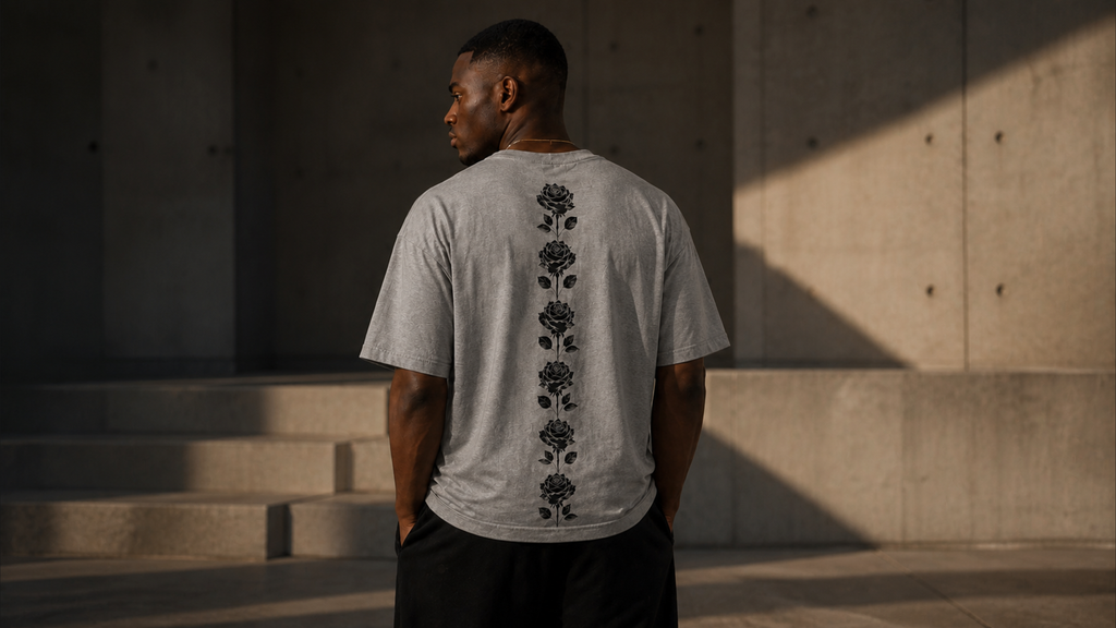 UNYTI BLVCK ROSE  T-shirt Gris