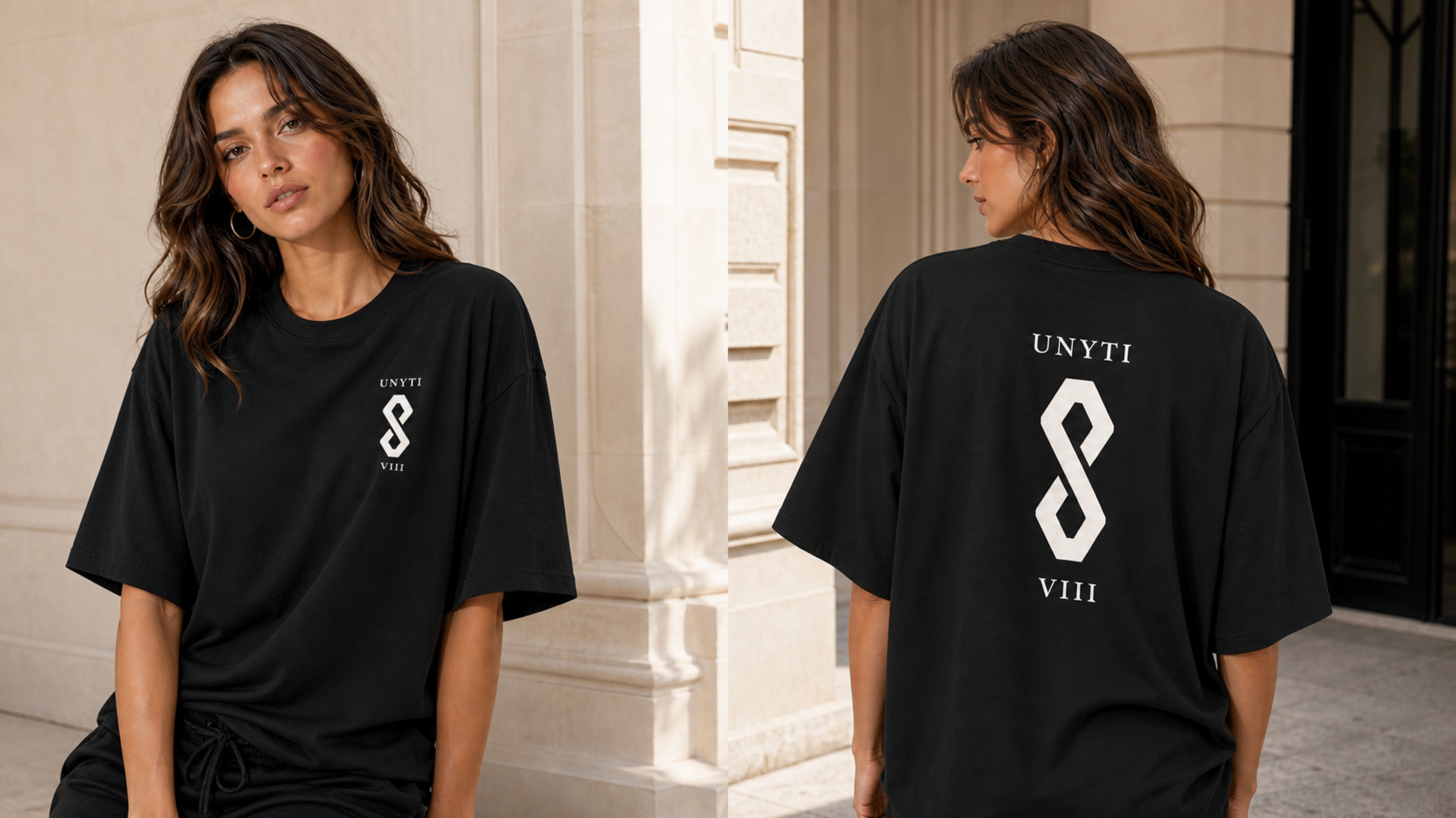 UNYTI EIGHT VIII - Oversize - Noir