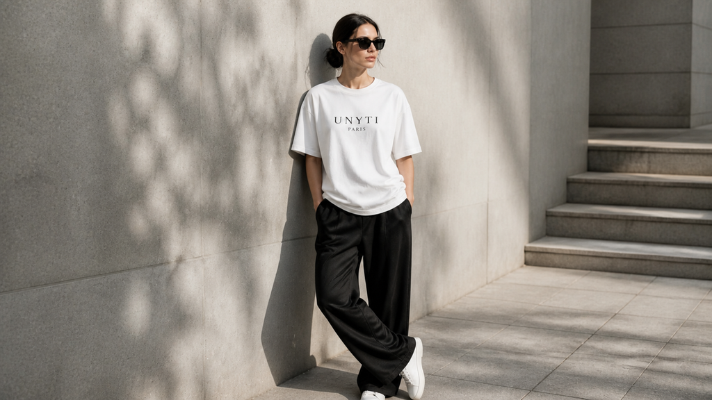 UNYTI PARIS T-shirt regular Blanc