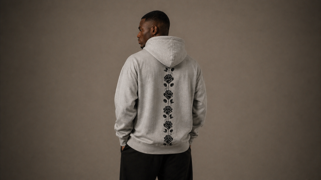 UNYTI BLVCK ROSE Hoodie gris