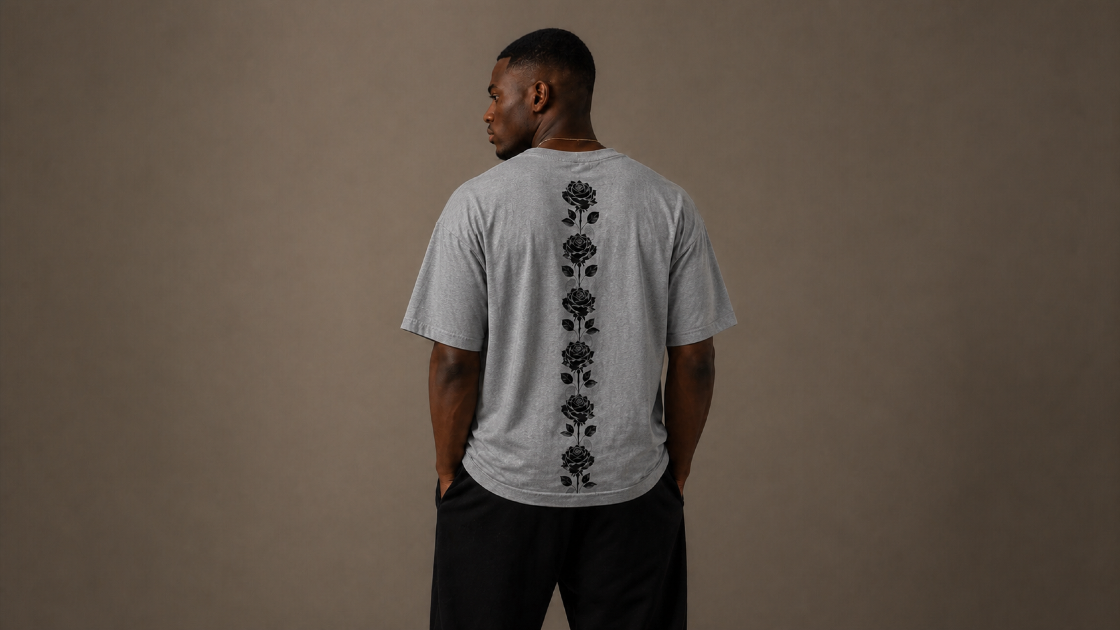 UNYTI BLVCK ROSE  T-shirt Gris