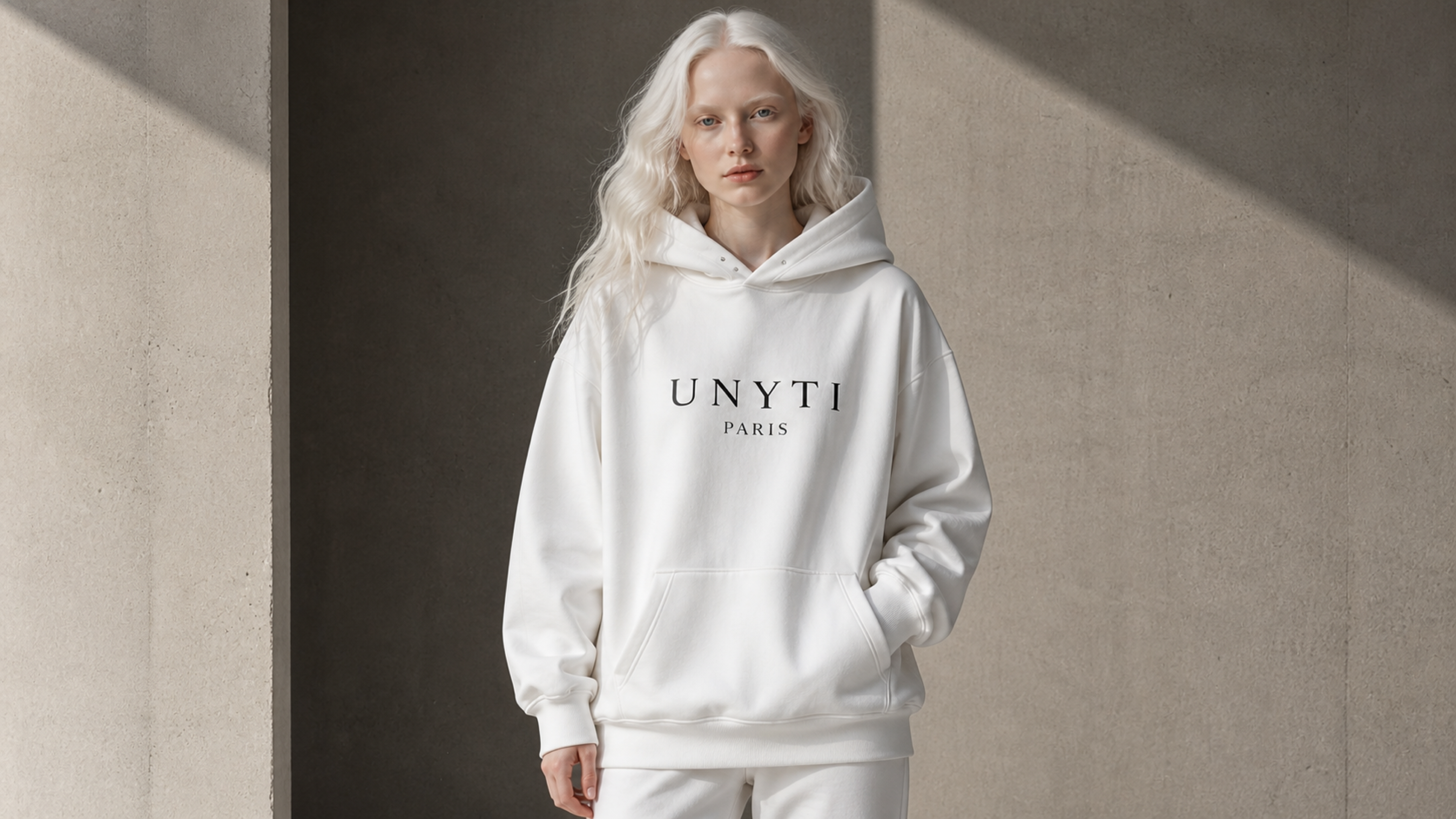 UNYTI PARIS Hoodie Blanc