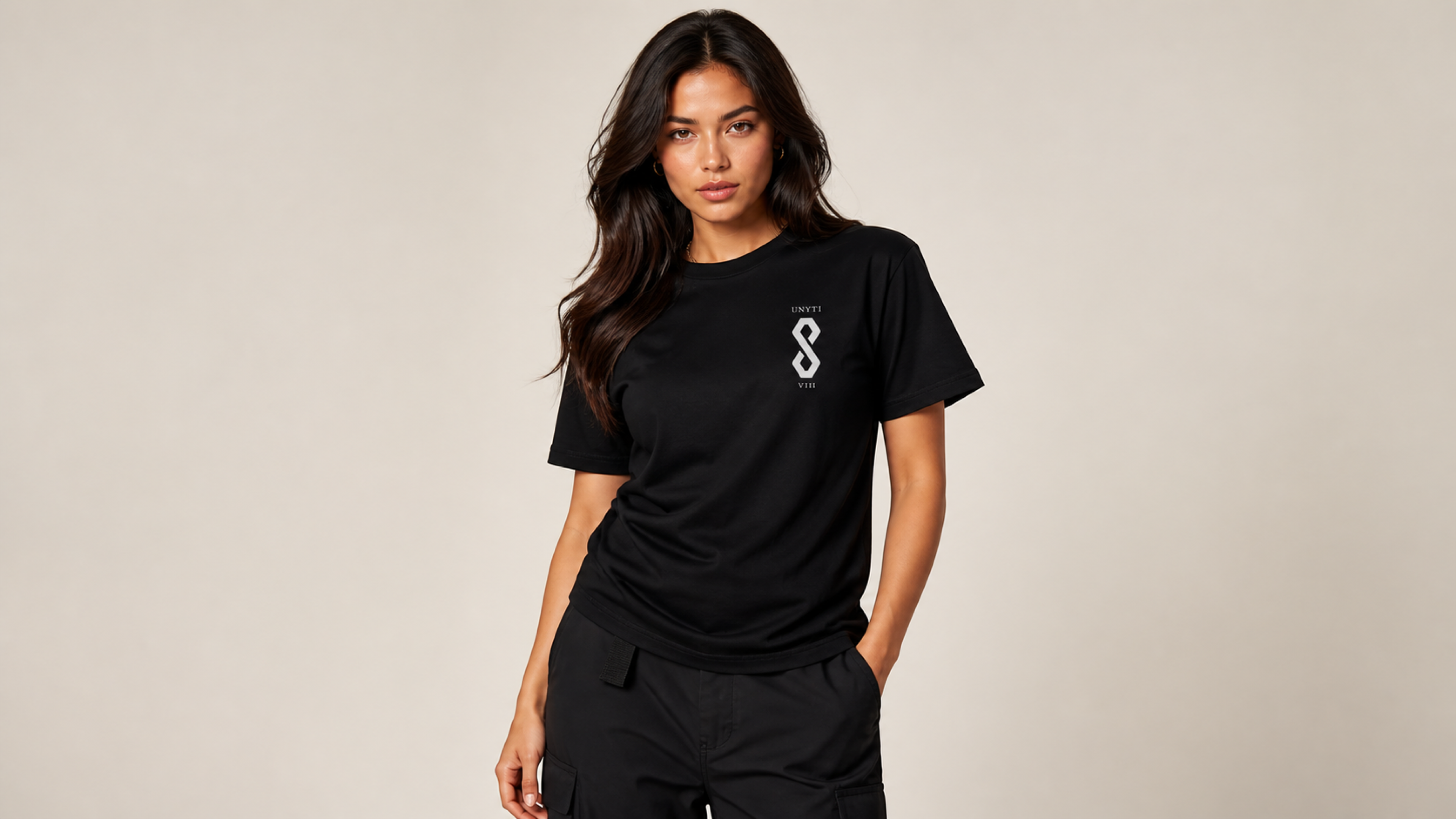UNYTI EIGHT VIII - T-shirt régulier - Noir
