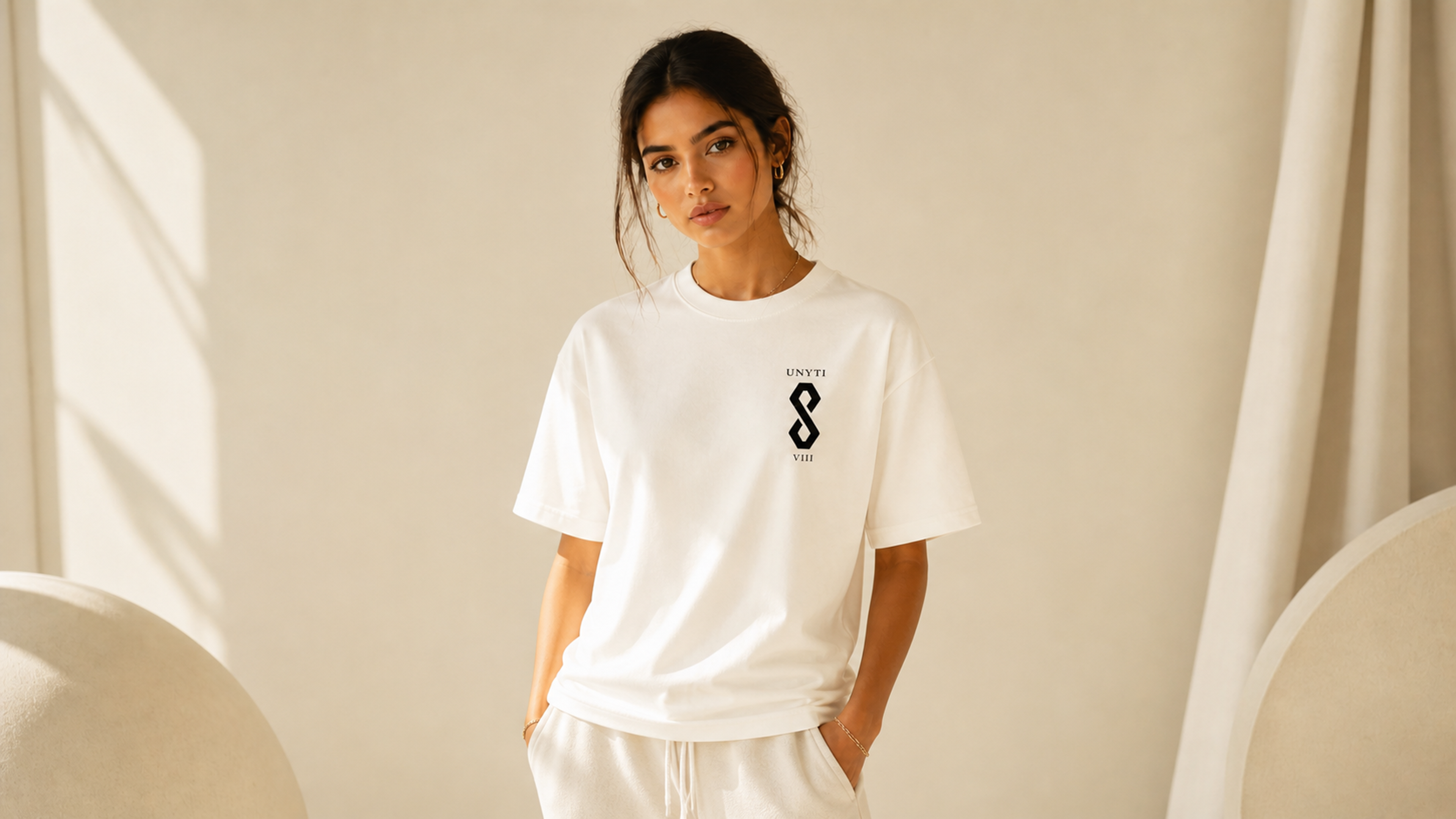 UNYTI EIGHT VIII - T-shirt régulier - Blanc