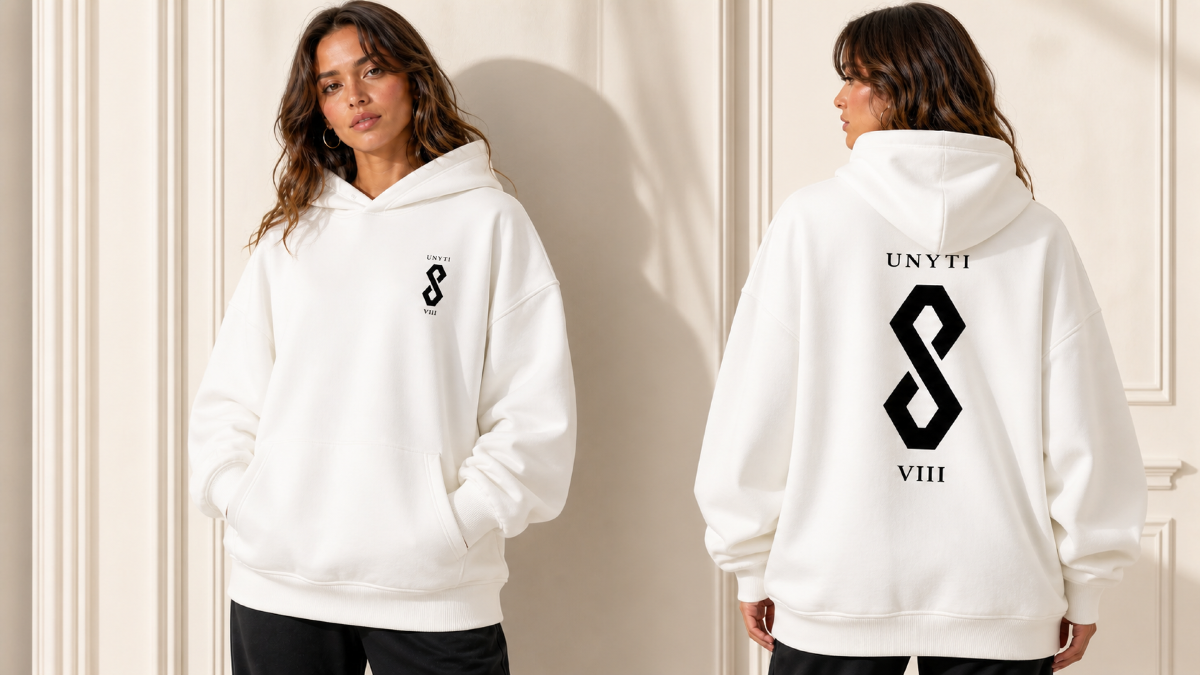 UNYTI EIGHT VIII - Hoodie - Blanc