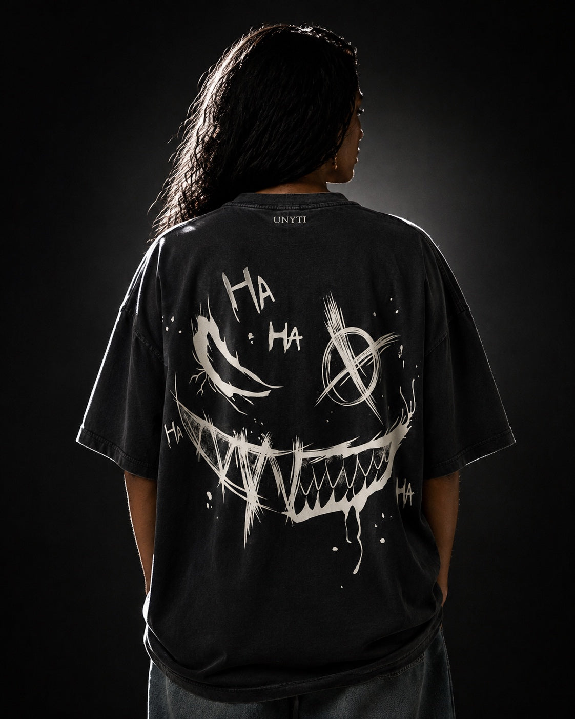 UNYTEEBOARD Chaos Smile Noir — t-shirt noir