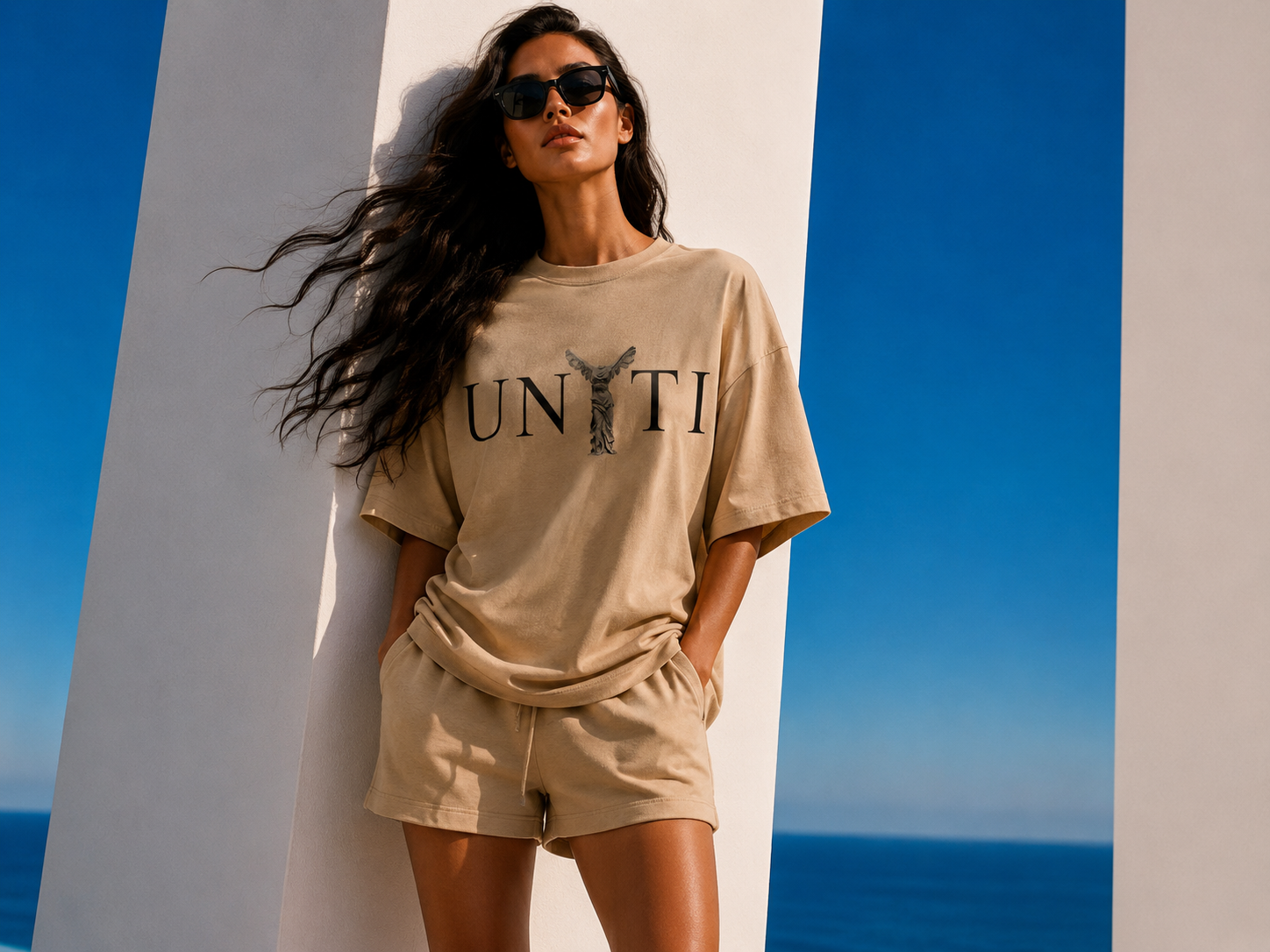 UNYTI VICTORY Oversize Beige Grand Logo