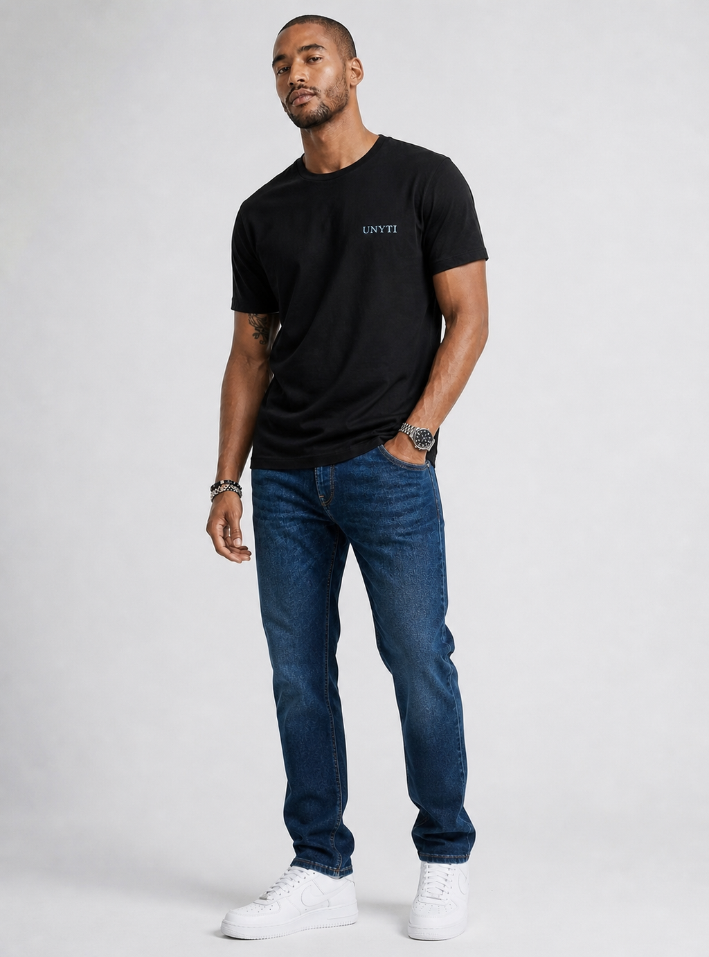 UNYTI ESSENTIALS T-shirt Bleu ciel