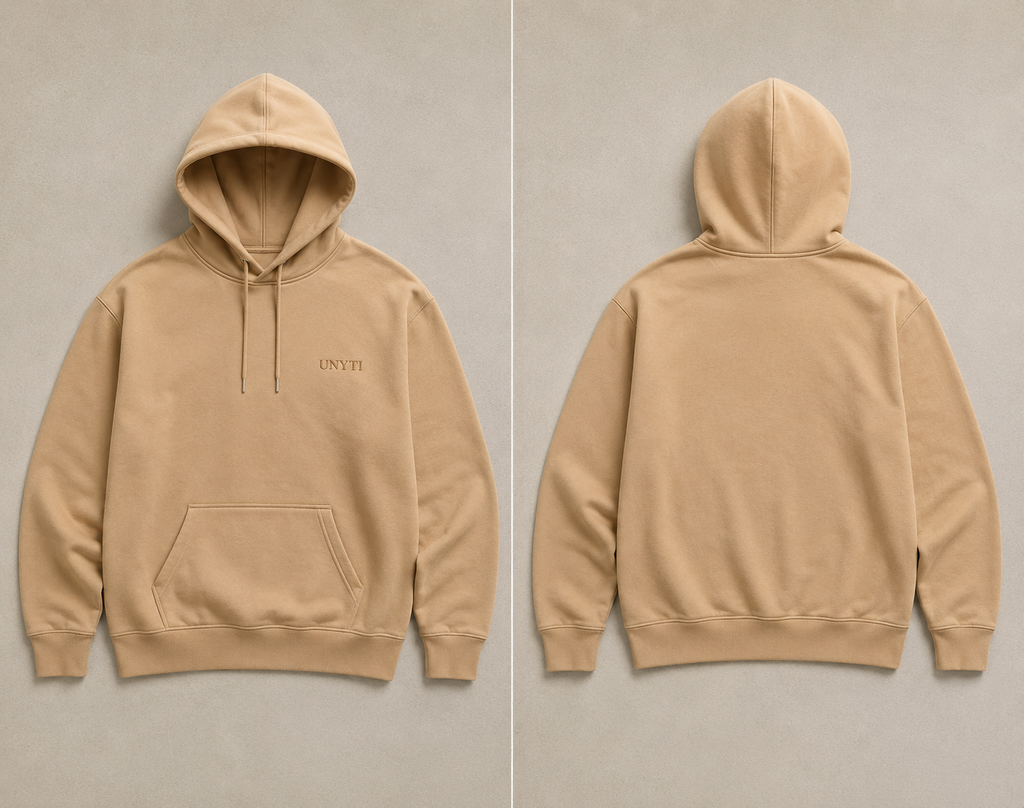 UNYTI ESSENTIALS HOODIE Beige