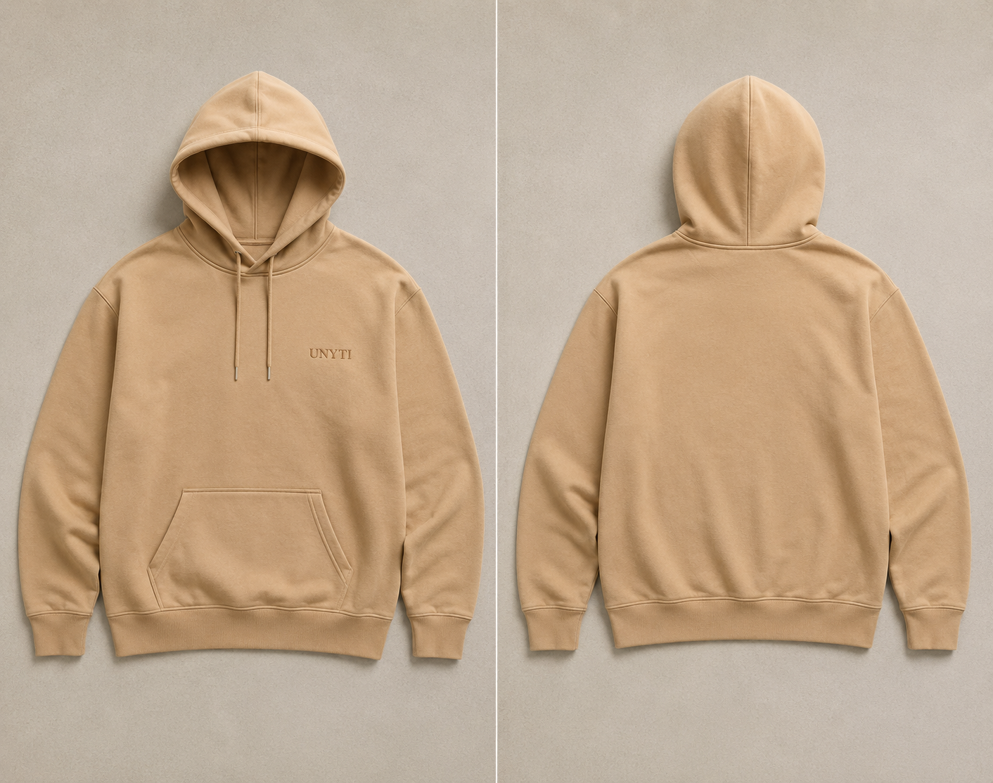 UNYTI ESSENTIALS HOODIE Beige