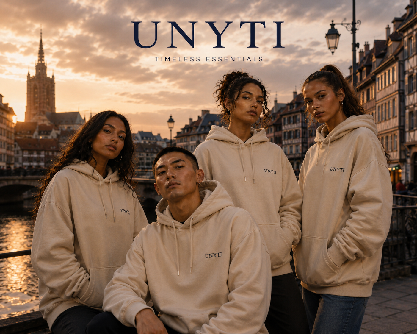 UNYTI ESSENTIALS HOODIE Beige