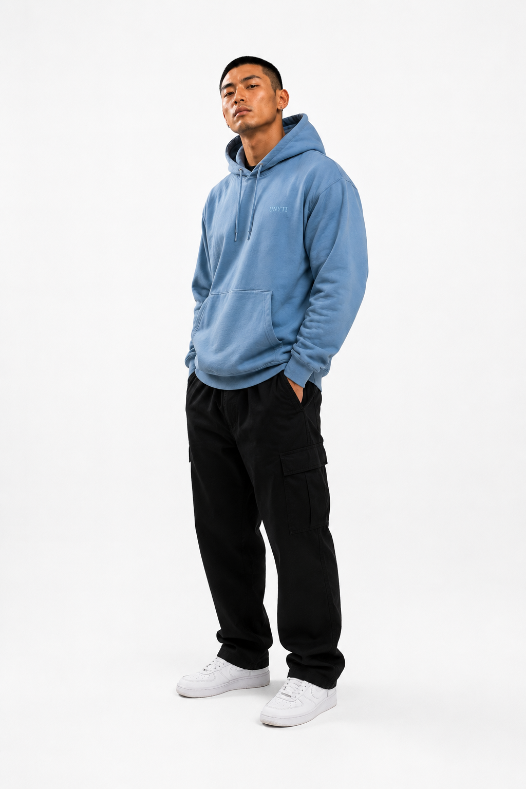 UNYTI ESSENTIALS HOODIE Bleu ciel