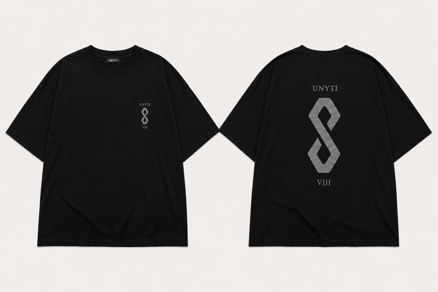 UNYTI EIGHT VIII - Oversize - Noir