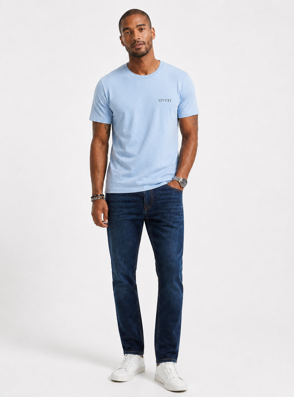 UNYTI ESSENTIALS T-shirt Bleu ciel