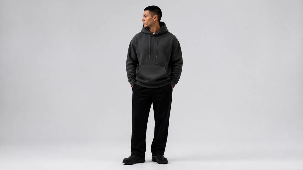 UNYTI WORKER — Hoodie oversize gris