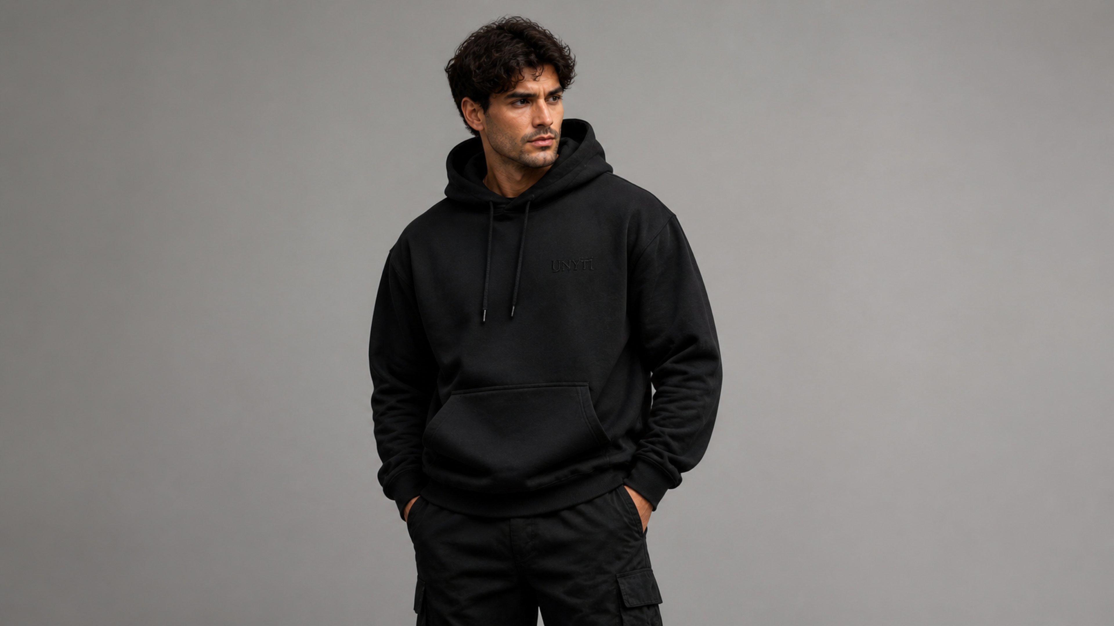 UNYTI WORKER — Hoodie oversize gris